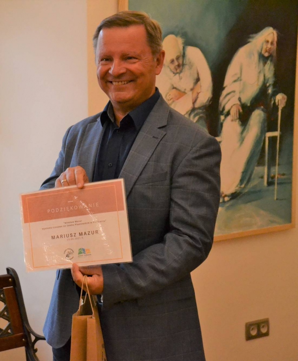 Zdjęcie w galerii na portalu naszraciborz.pl: Malarstwo sztalugowe Wiesława Mazura. Finisaż wystawy na Zamku Piastowskim [FOTO] wiadomości z regionu