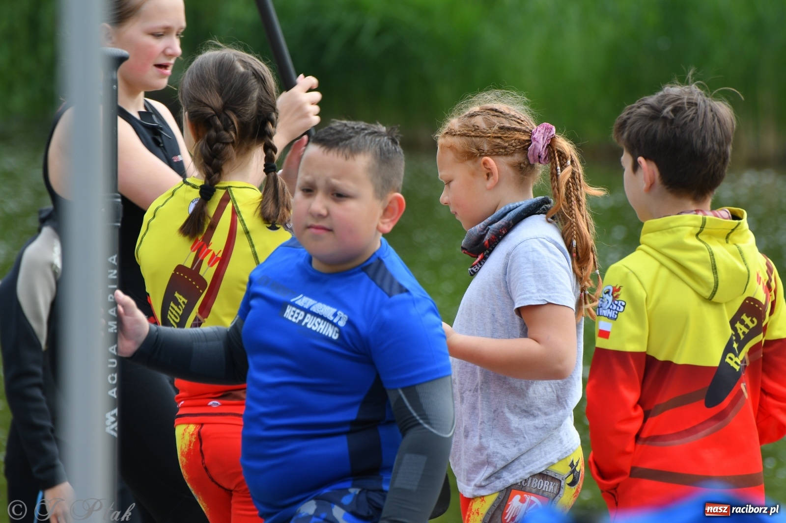Zdjęcie w galerii na portalu naszraciborz.pl: Racibórz. Wielkie wiosłowanie w parku m. Roth wiadomości z regionu
