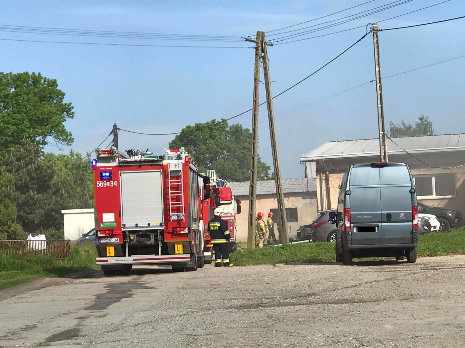 Zdjęcie w galerii na portalu naszraciborz.pl: Pożar hali na Ocicach [FOTO] wiadomości z regionu