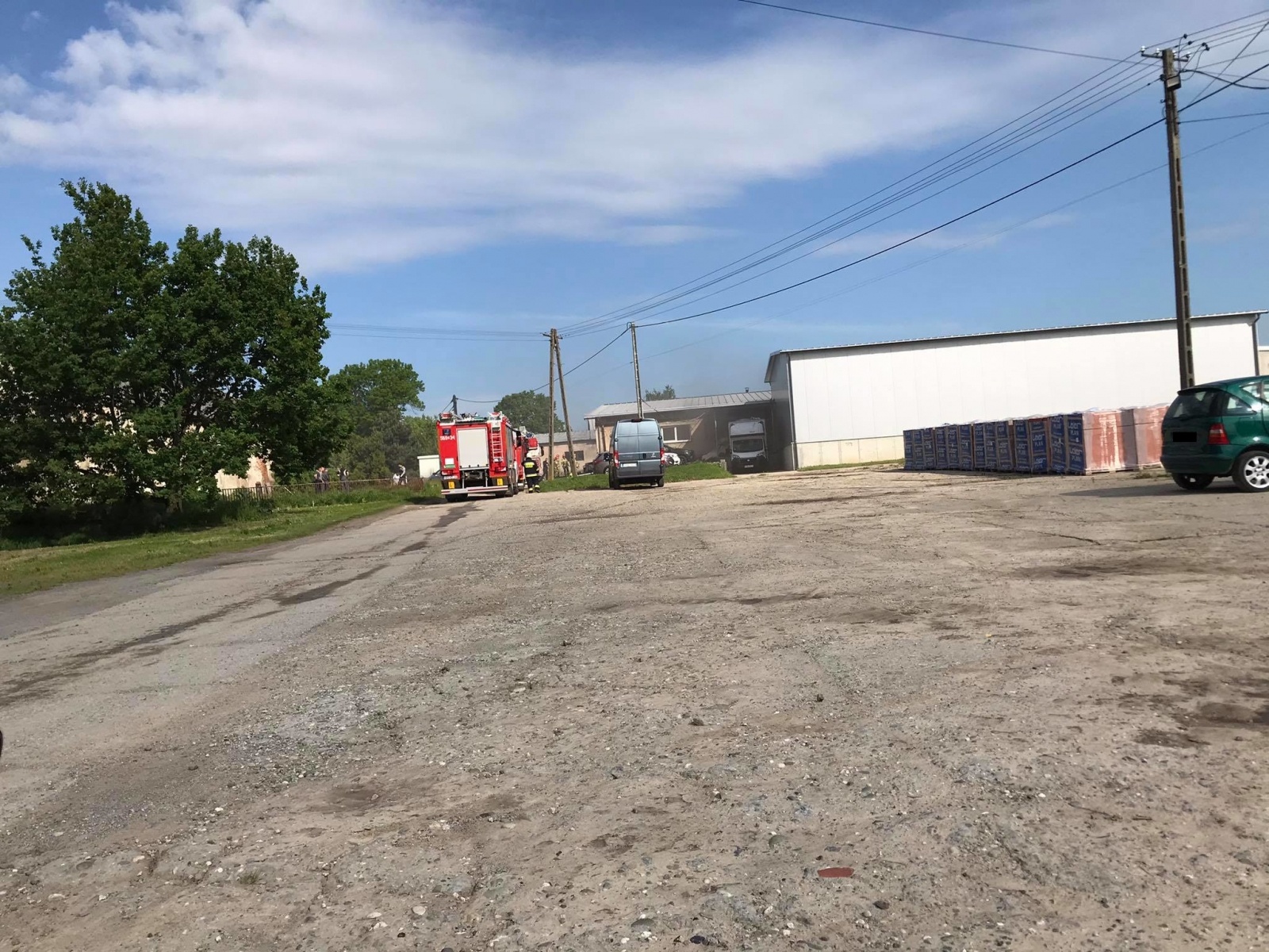 Zdjęcie w galerii na portalu naszraciborz.pl: Pożar hali na Ocicach [FOTO] wiadomości z regionu