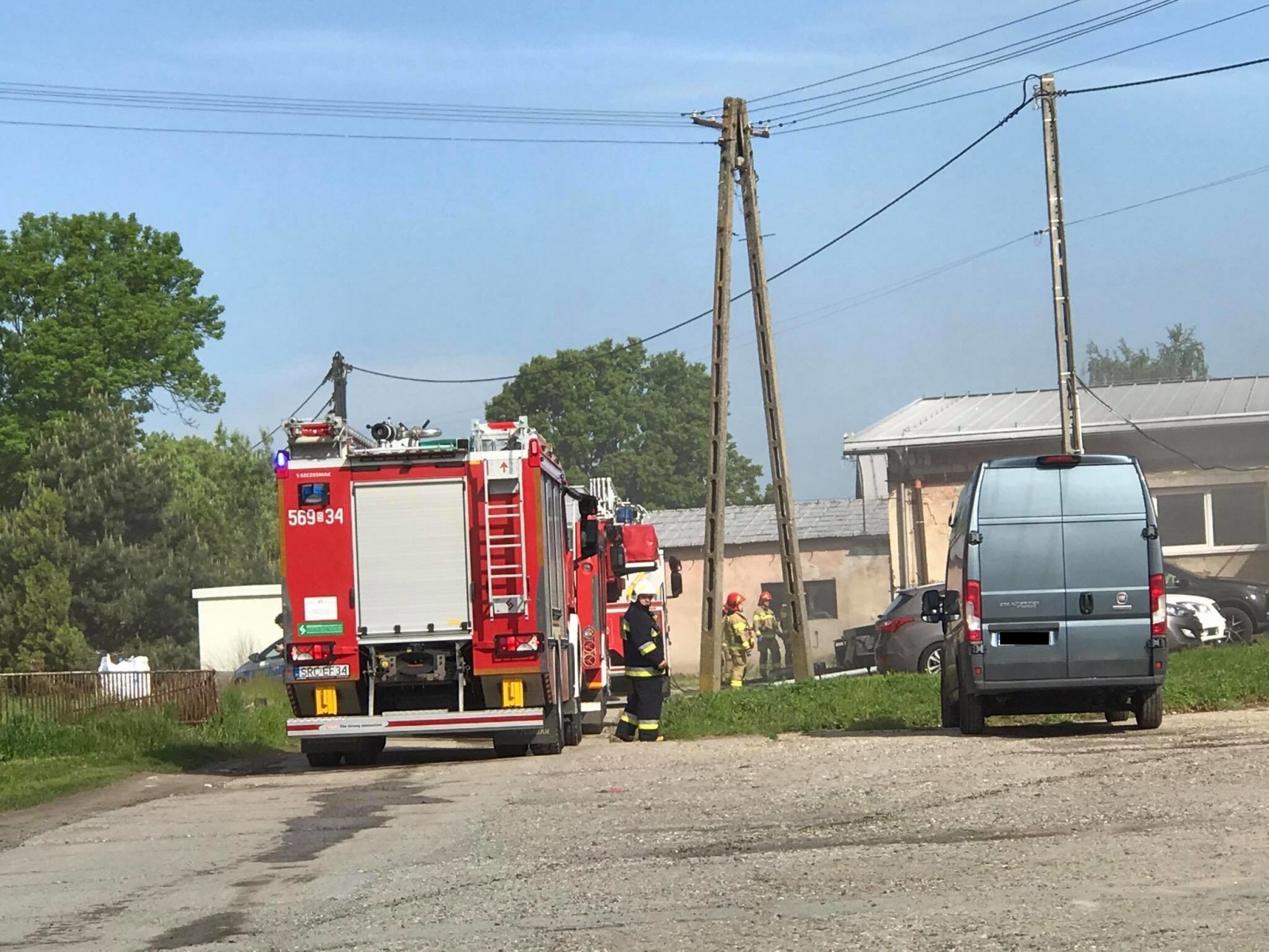 Zdjęcie w galerii na portalu naszraciborz.pl: Pożar hali na Ocicach [FOTO] wiadomości z regionu