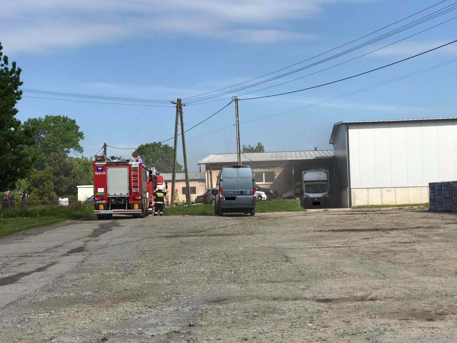 Zdjęcie w galerii na portalu naszraciborz.pl: Pożar hali na Ocicach [FOTO] wiadomości z regionu