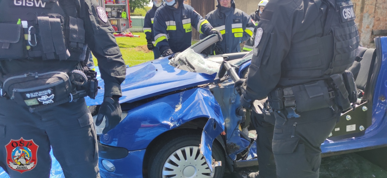 Zdjęcie w galerii na portalu naszraciborz.pl: Markowice. Międzyresortowe ćwiczenia z ratownictwa technicznego wiadomości z regionu
