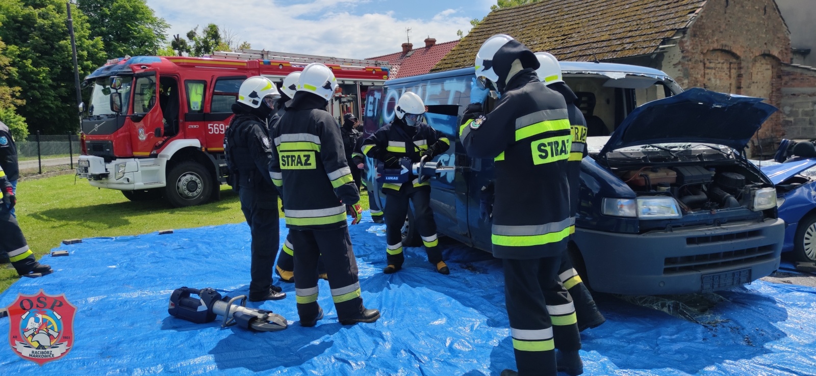 Zdjęcie w galerii na portalu naszraciborz.pl: Markowice. Międzyresortowe ćwiczenia z ratownictwa technicznego wiadomości z regionu