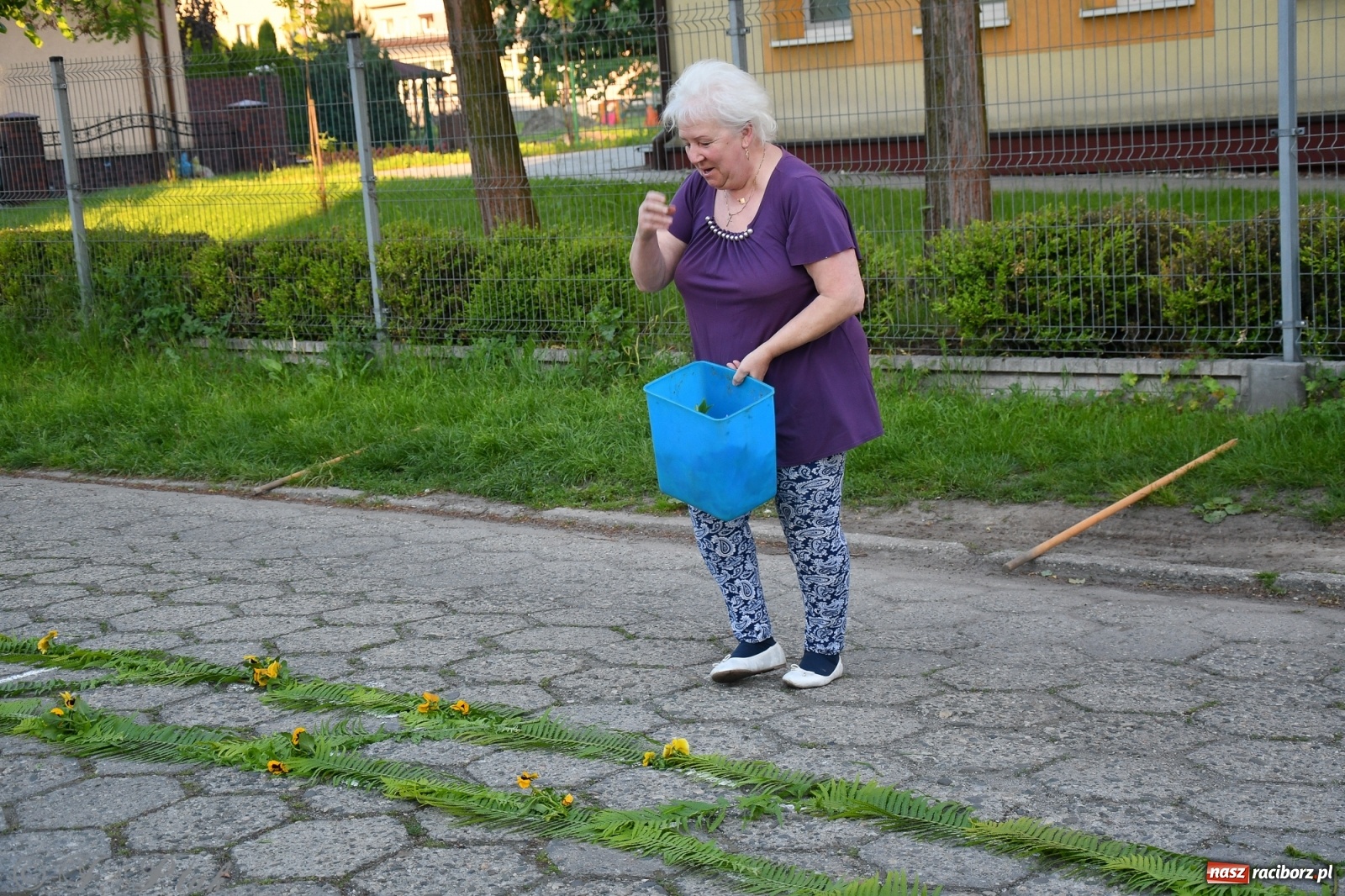Zdjęcie w galerii na portalu naszraciborz.pl: W Sercu i Matce Bożej strojenie na Boże Ciało połączyło pokolenia wiadomości z regionu