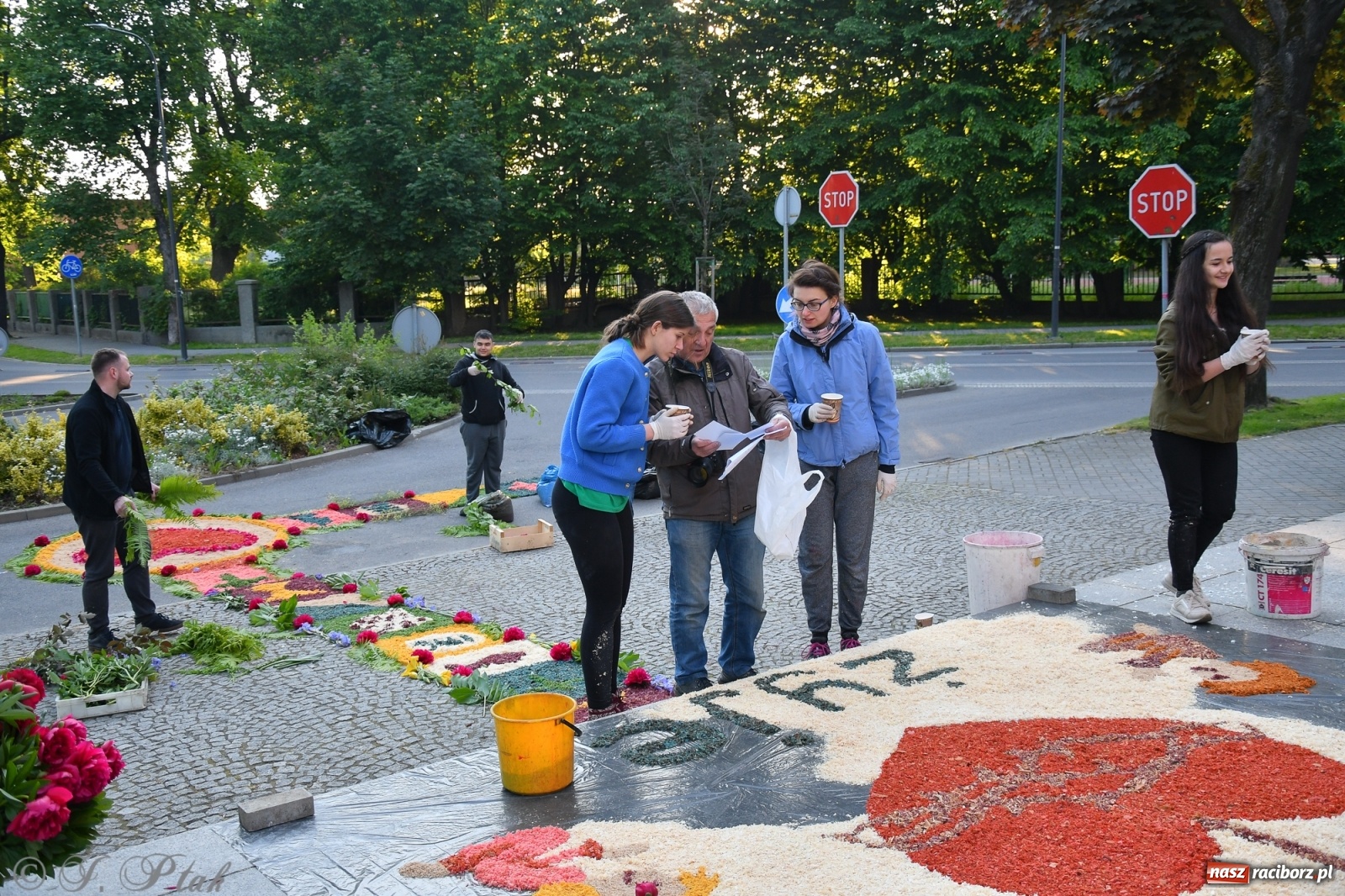 Zdjęcie w galerii na portalu naszraciborz.pl: W Sercu i Matce Bożej strojenie na Boże Ciało połączyło pokolenia wiadomości z regionu