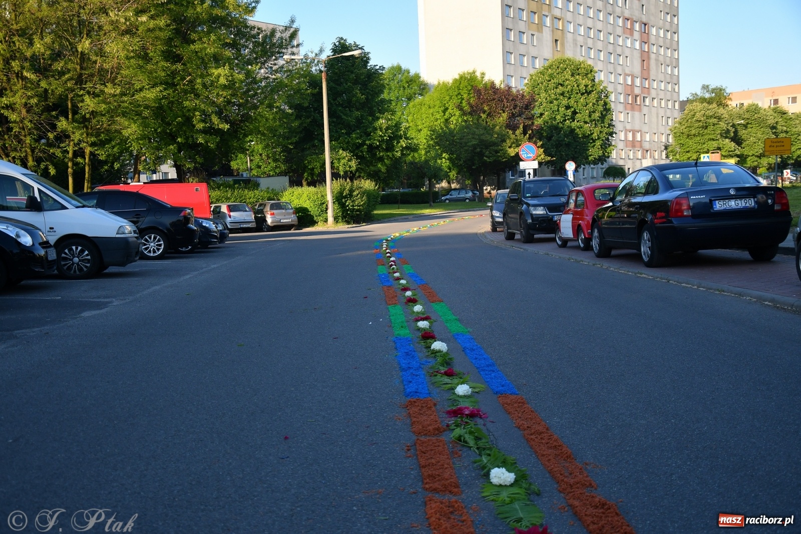 Zdjęcie w galerii na portalu naszraciborz.pl: W Sercu i Matce Bożej strojenie na Boże Ciało połączyło pokolenia wiadomości z regionu