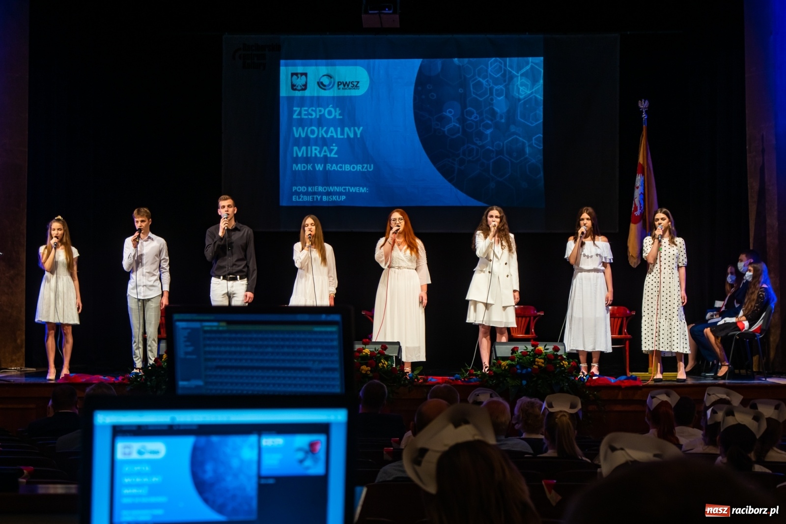 Zdjęcie w galerii na portalu naszraciborz.pl: Czepkowanie w raciborskiej PWSZ z udziałem ministra zdrowia wiadomości z regionu