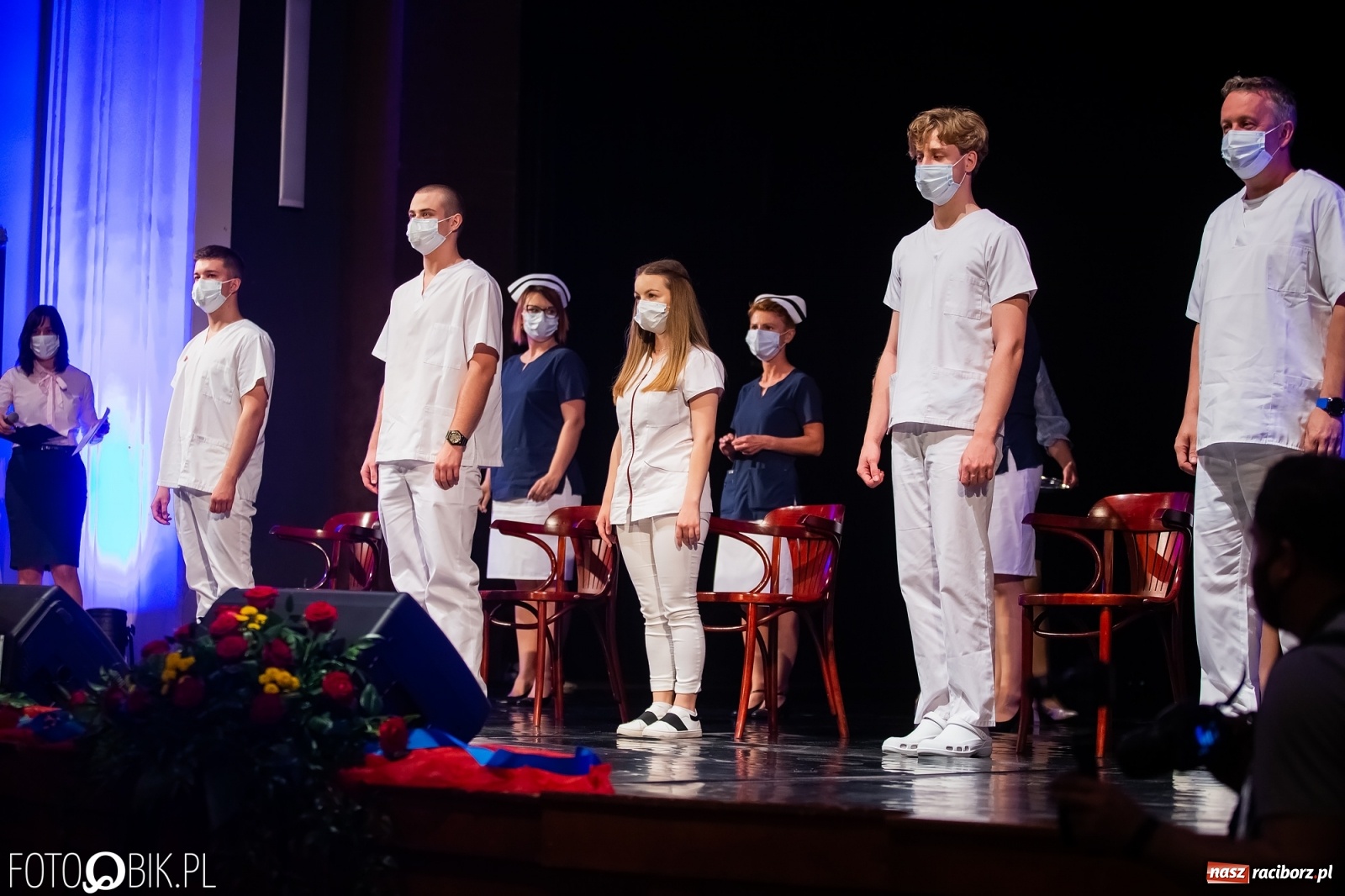 Zdjęcie w galerii na portalu naszraciborz.pl: Czepkowanie w raciborskiej PWSZ z udziałem ministra zdrowia wiadomości z regionu