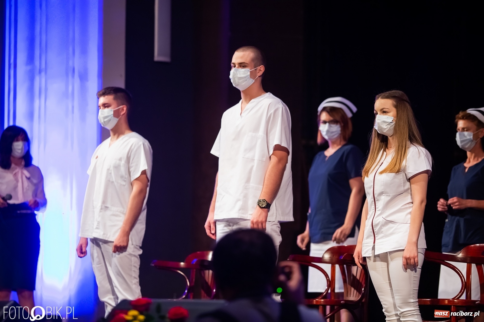 Zdjęcie w galerii na portalu naszraciborz.pl: Czepkowanie w raciborskiej PWSZ z udziałem ministra zdrowia wiadomości z regionu