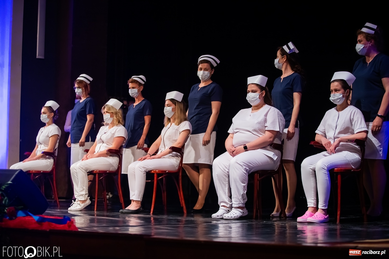 Zdjęcie w galerii na portalu naszraciborz.pl: Czepkowanie w raciborskiej PWSZ z udziałem ministra zdrowia wiadomości z regionu