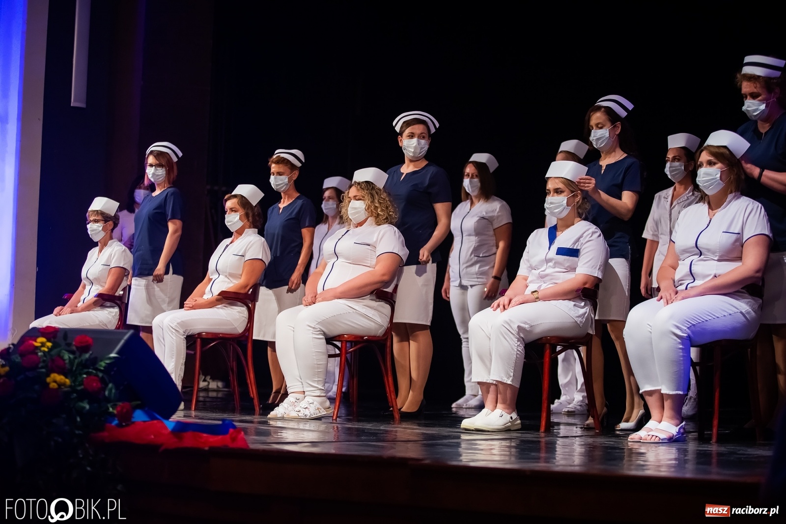 Zdjęcie w galerii na portalu naszraciborz.pl: Czepkowanie w raciborskiej PWSZ z udziałem ministra zdrowia wiadomości z regionu