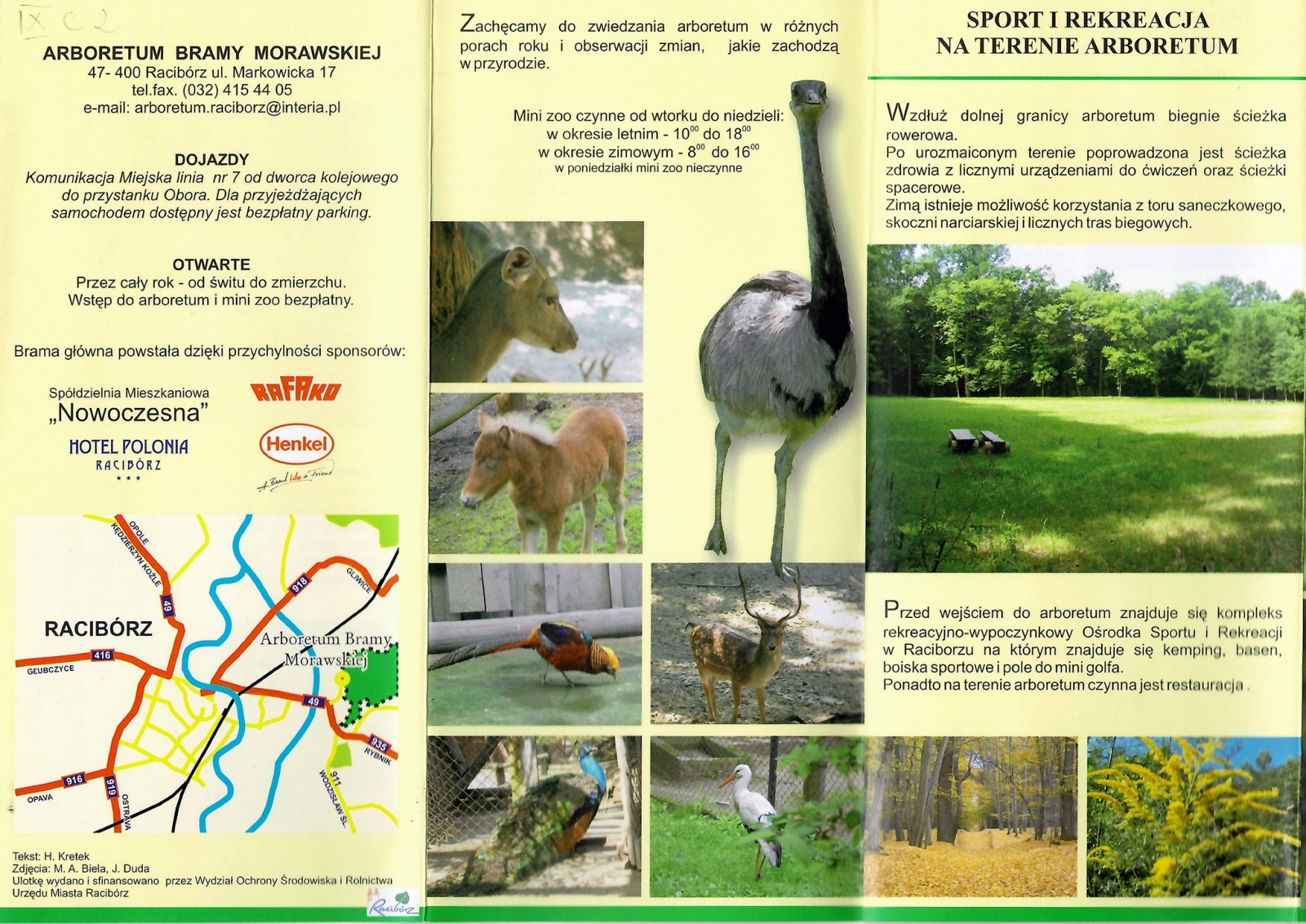 Zdjęcie w galerii na portalu naszraciborz.pl: Z bibliotecznego archiwum. Arboretum Bramy Morawskiej w Raciborzu wiadomości z regionu