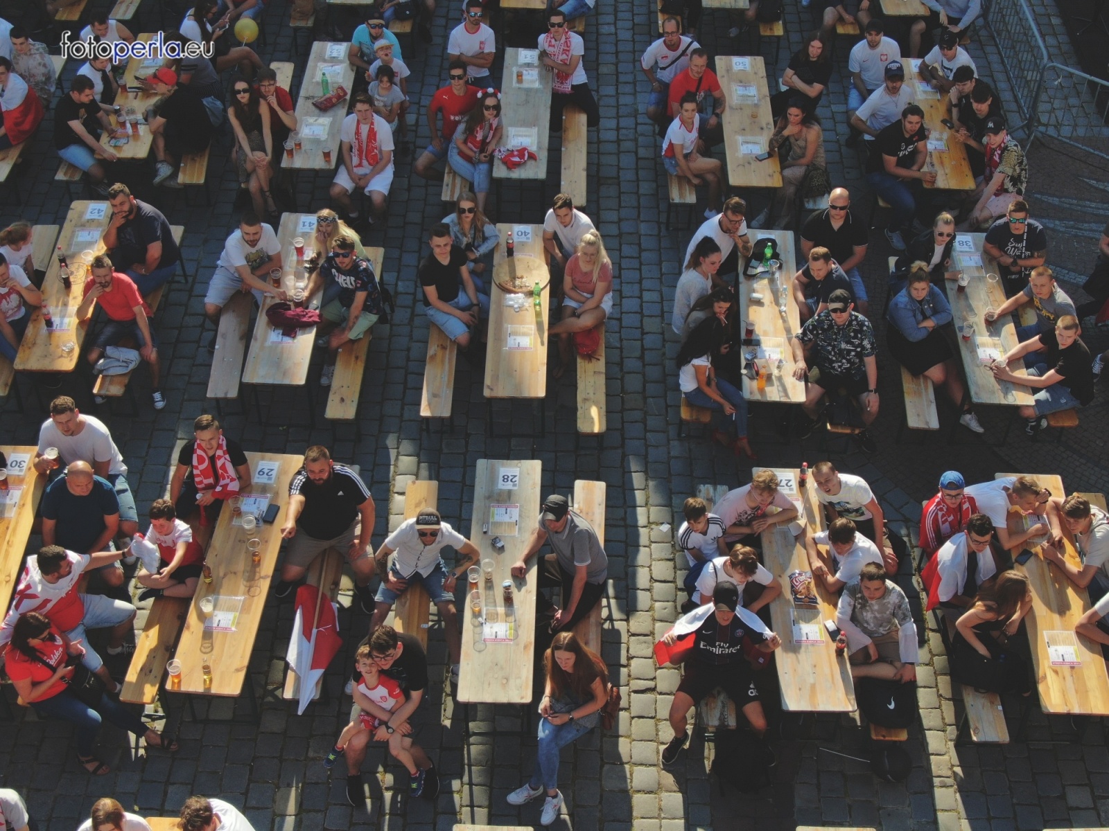 Zdjęcie w galerii na portalu naszraciborz.pl: Raciborskie strefy kibica wzorowe. O wynik nie pytajcie! [FOTO Z DRONA] wiadomości z regionu