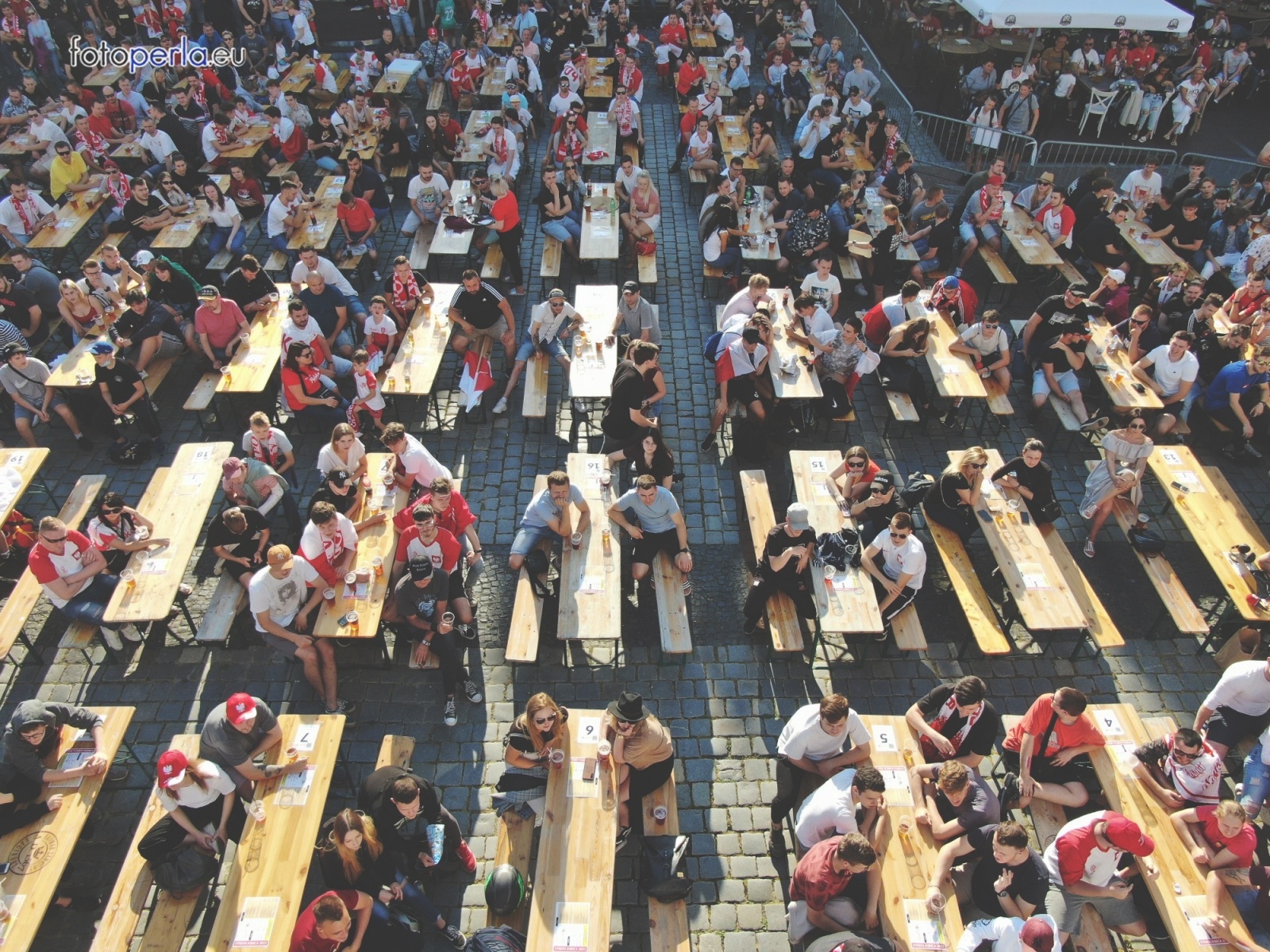 Zdjęcie w galerii na portalu naszraciborz.pl: Raciborskie strefy kibica wzorowe. O wynik nie pytajcie! [FOTO Z DRONA] wiadomości z regionu