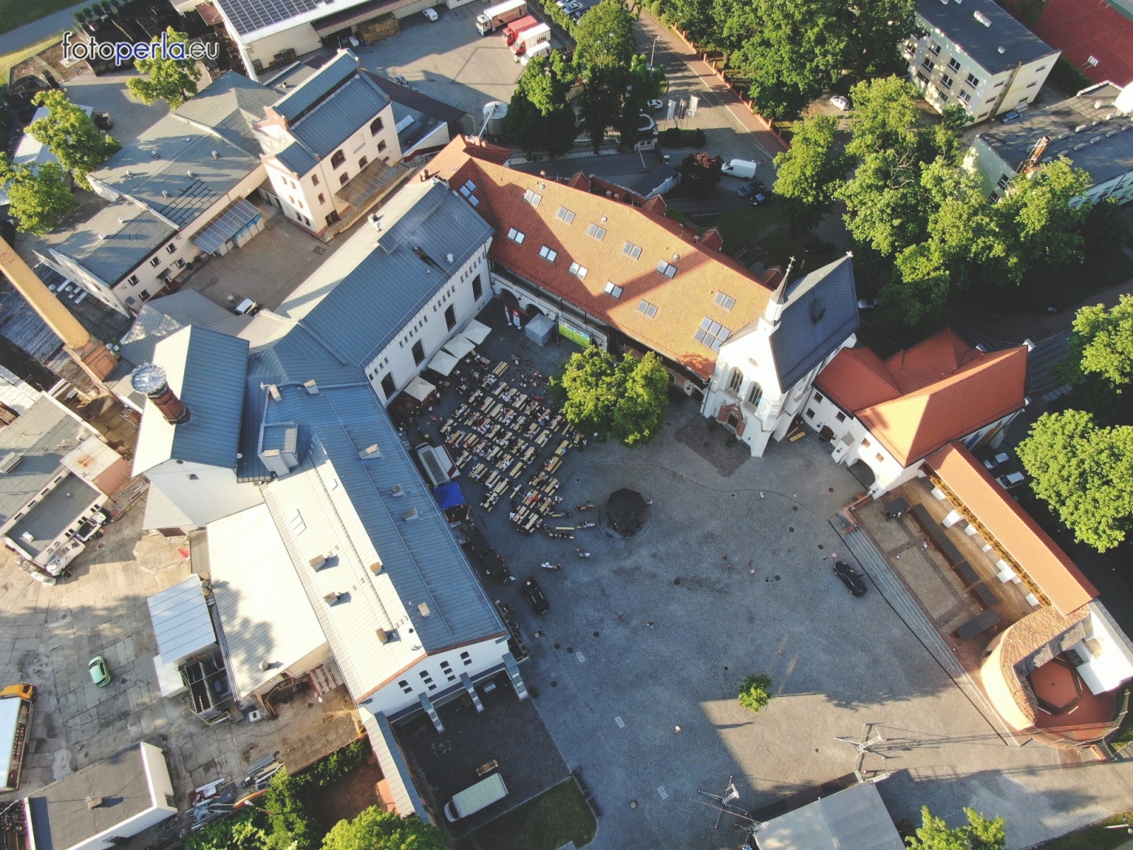 Zdjęcie w galerii na portalu naszraciborz.pl: Raciborskie strefy kibica wzorowe. O wynik nie pytajcie! [FOTO Z DRONA] wiadomości z regionu