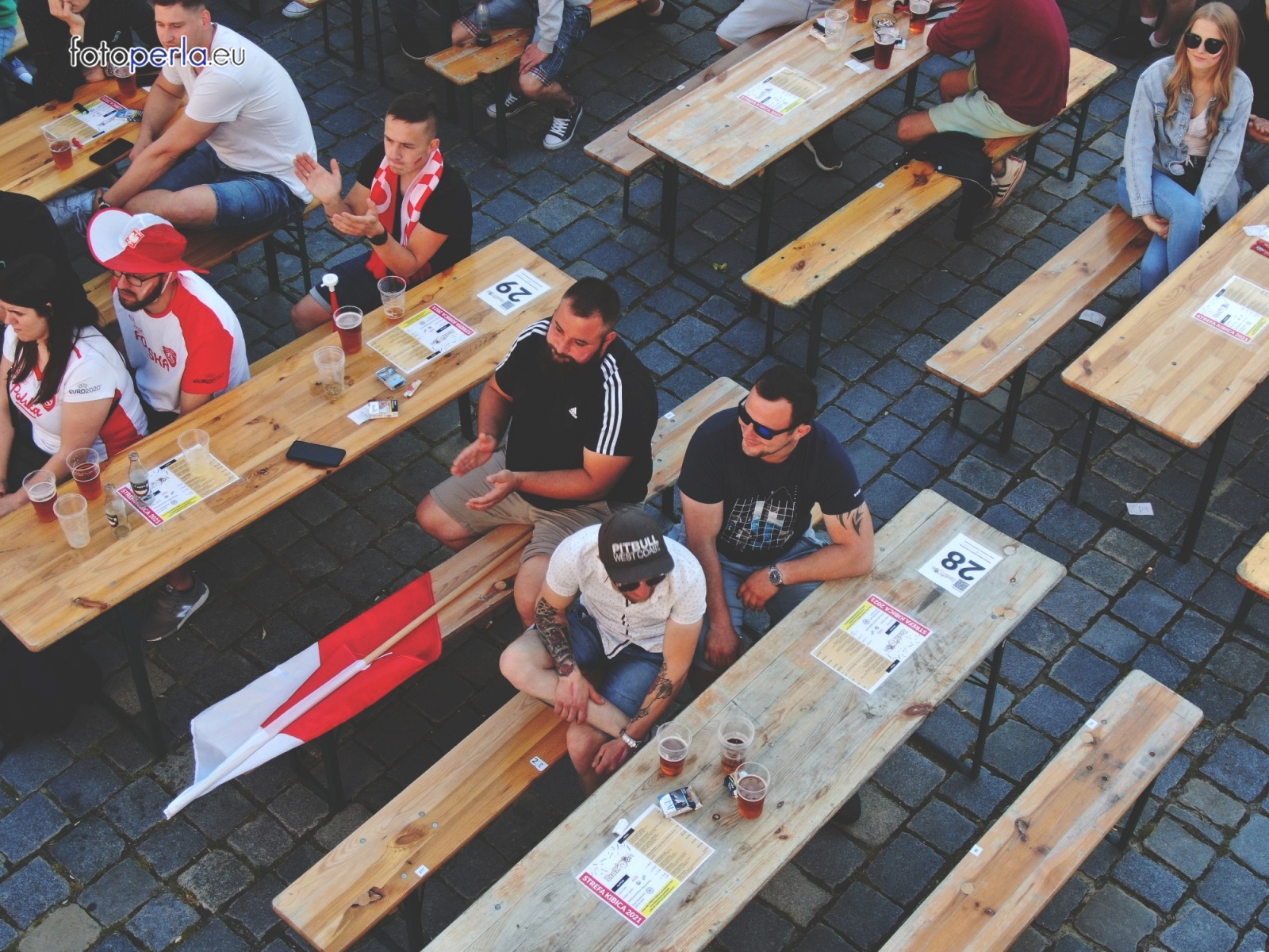 Zdjęcie w galerii na portalu naszraciborz.pl: Raciborskie strefy kibica wzorowe. O wynik nie pytajcie! [FOTO Z DRONA] wiadomości z regionu