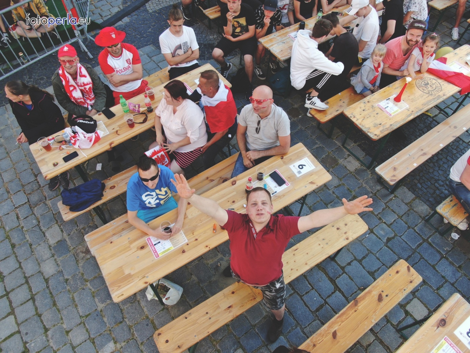 Zdjęcie w galerii na portalu naszraciborz.pl: Raciborskie strefy kibica wzorowe. O wynik nie pytajcie! [FOTO Z DRONA] wiadomości z regionu