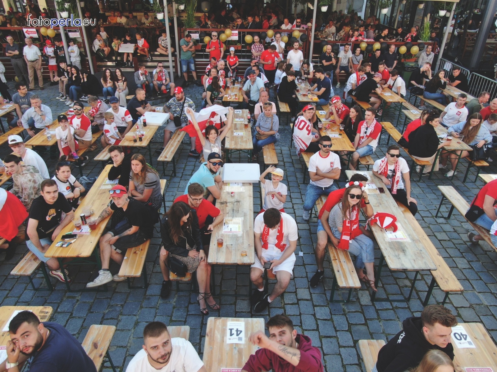 Zdjęcie w galerii na portalu naszraciborz.pl: Raciborskie strefy kibica wzorowe. O wynik nie pytajcie! [FOTO Z DRONA] wiadomości z regionu