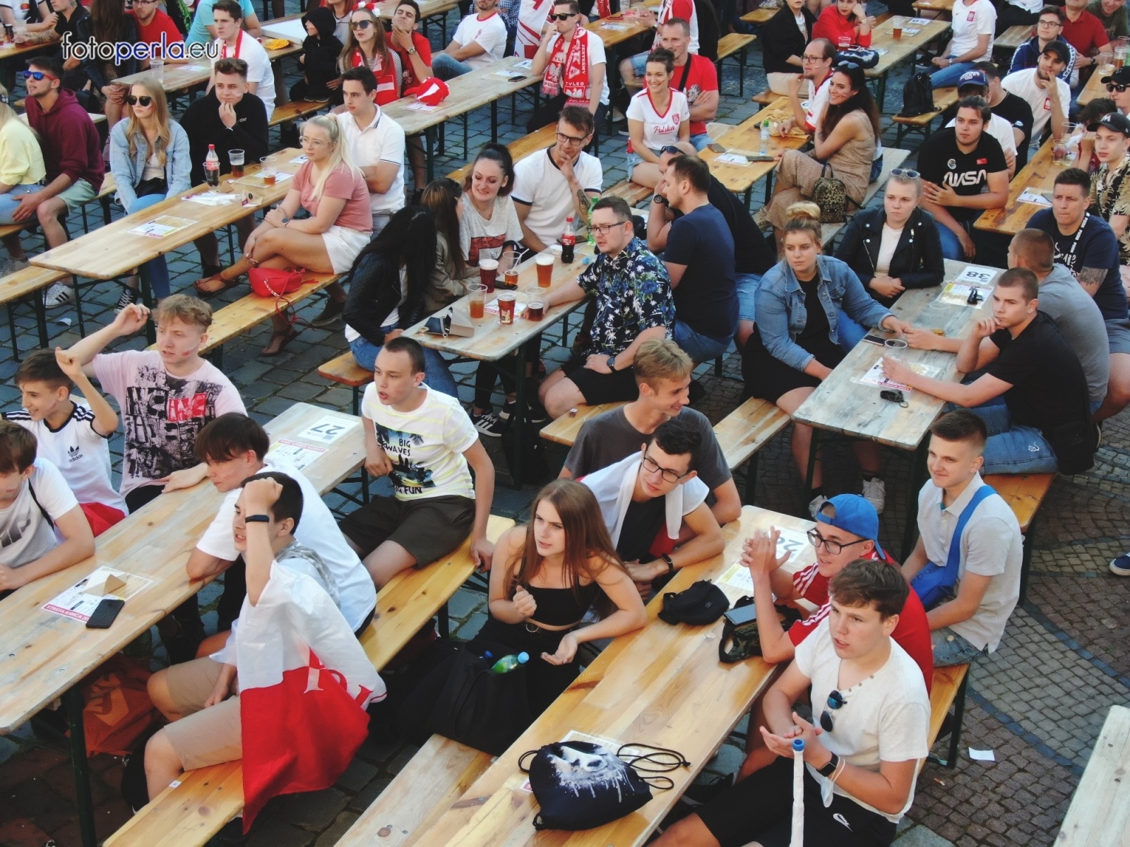 Zdjęcie w galerii na portalu naszraciborz.pl: Raciborskie strefy kibica wzorowe. O wynik nie pytajcie! [FOTO Z DRONA] wiadomości z regionu