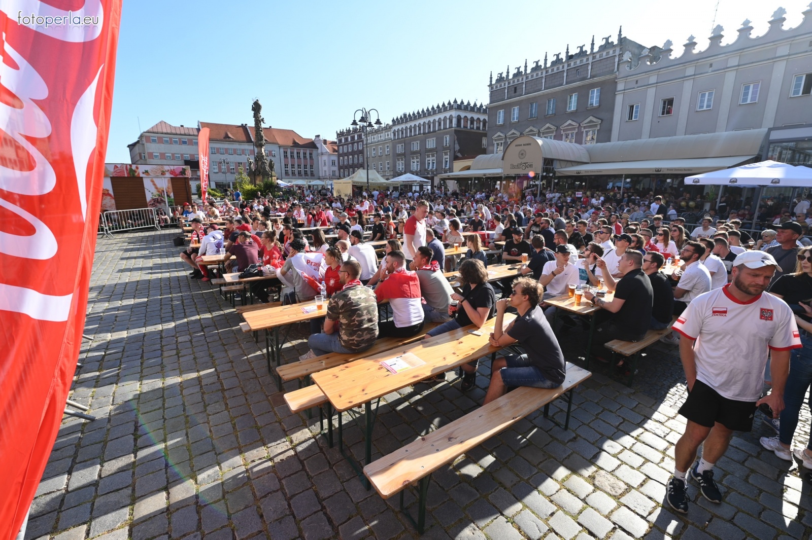 Zdjęcie w galerii na portalu naszraciborz.pl: Raciborskie strefy kibica wzorowe. O wynik nie pytajcie! [FOTO Z DRONA] wiadomości z regionu
