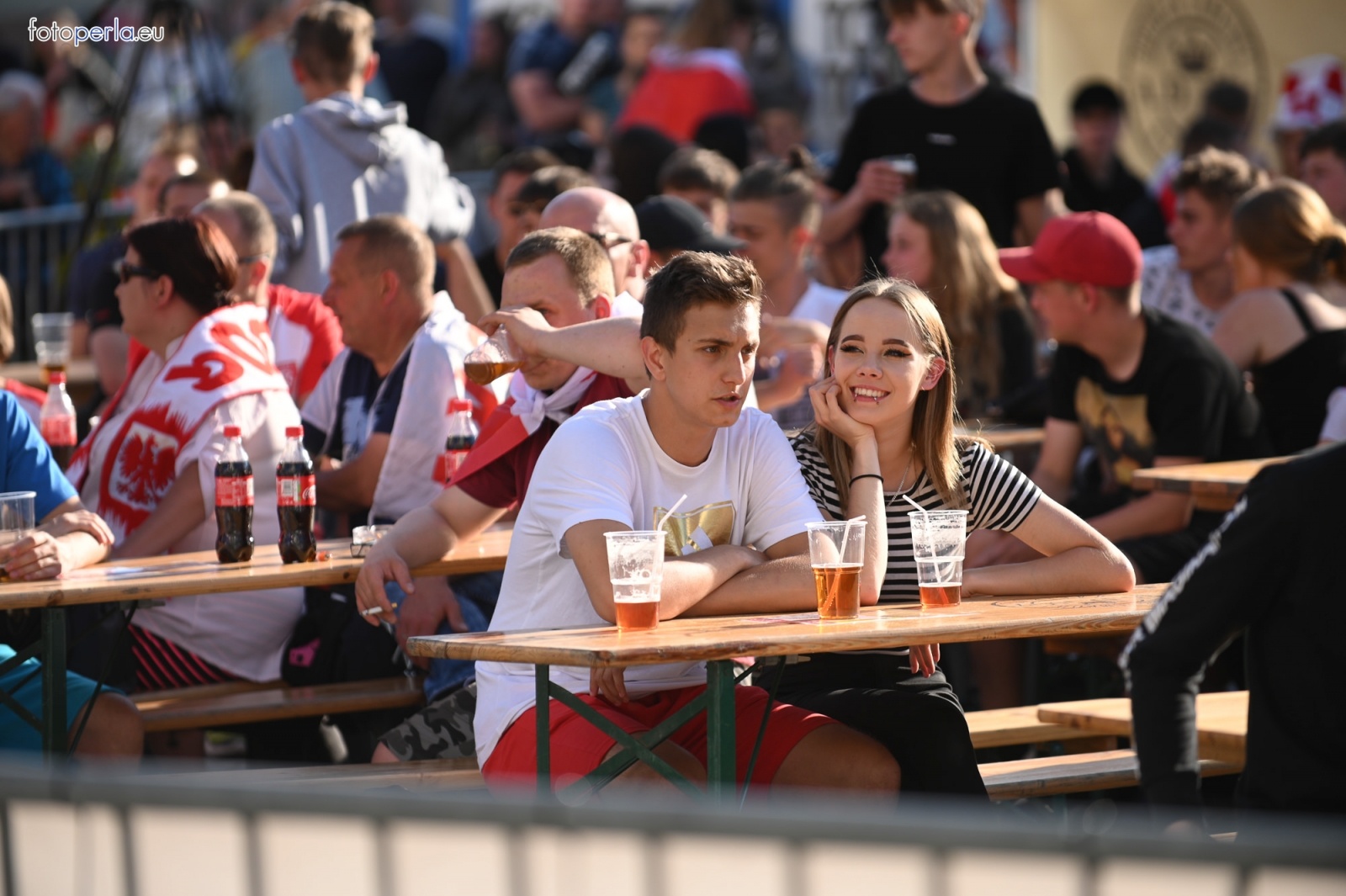 Zdjęcie w galerii na portalu naszraciborz.pl: Raciborskie strefy kibica wzorowe. O wynik nie pytajcie! [FOTO Z DRONA] wiadomości z regionu
