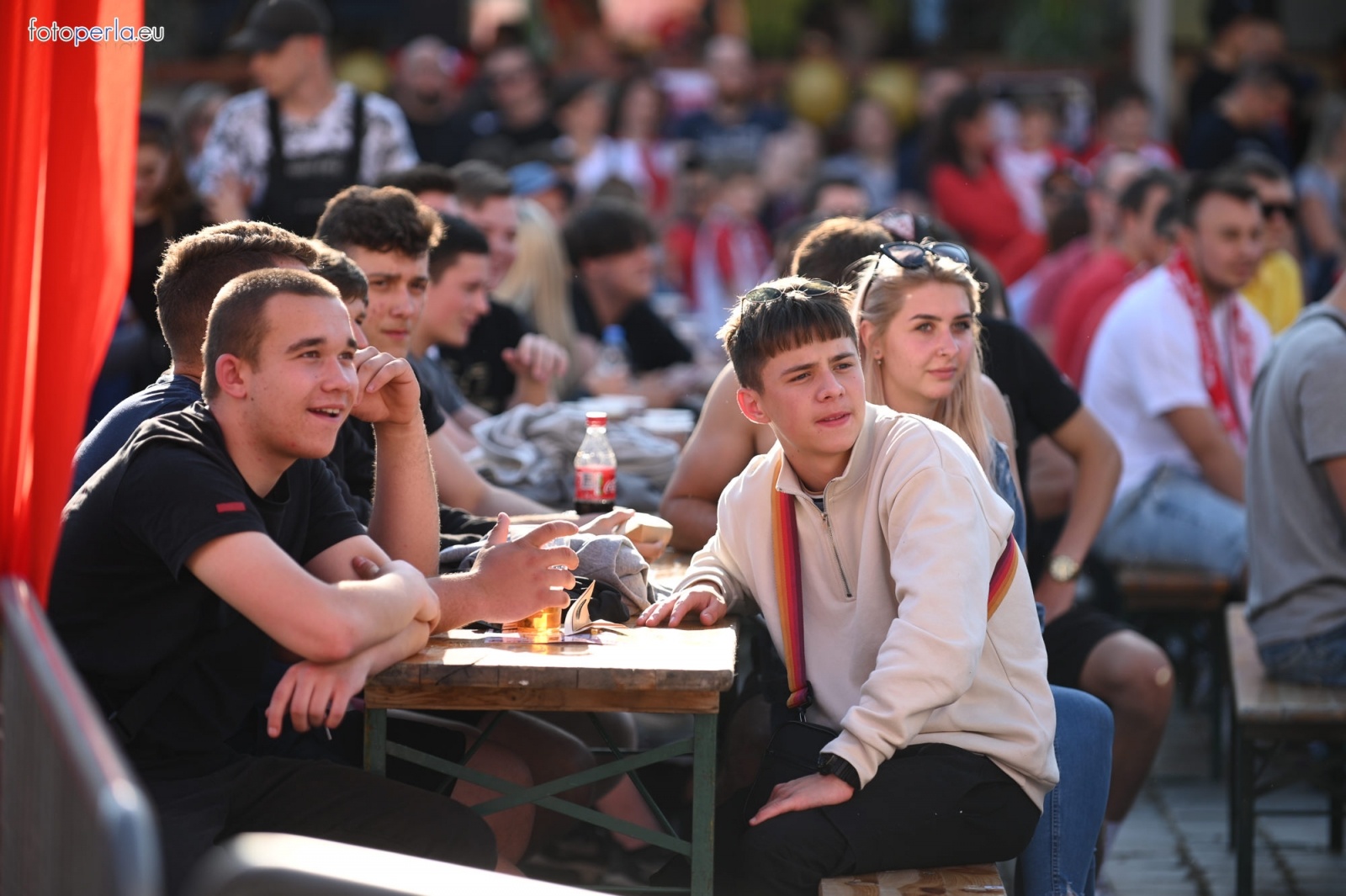 Zdjęcie w galerii na portalu naszraciborz.pl: Raciborskie strefy kibica wzorowe. O wynik nie pytajcie! [FOTO Z DRONA] wiadomości z regionu