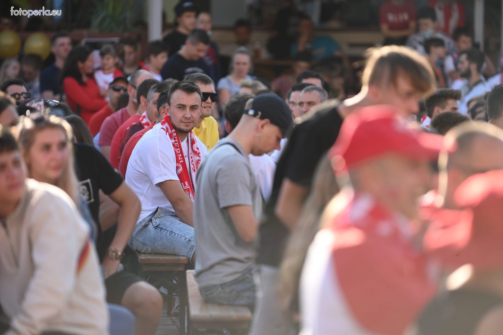 Zdjęcie w galerii na portalu naszraciborz.pl: Raciborskie strefy kibica wzorowe. O wynik nie pytajcie! [FOTO Z DRONA] wiadomości z regionu