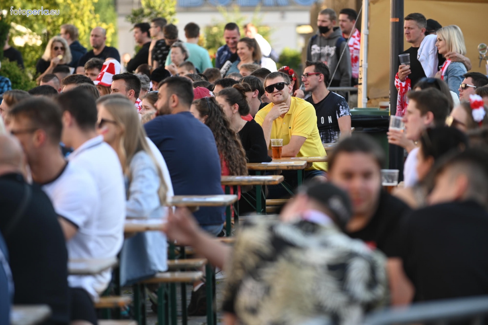 Zdjęcie w galerii na portalu naszraciborz.pl: Raciborskie strefy kibica wzorowe. O wynik nie pytajcie! [FOTO Z DRONA] wiadomości z regionu