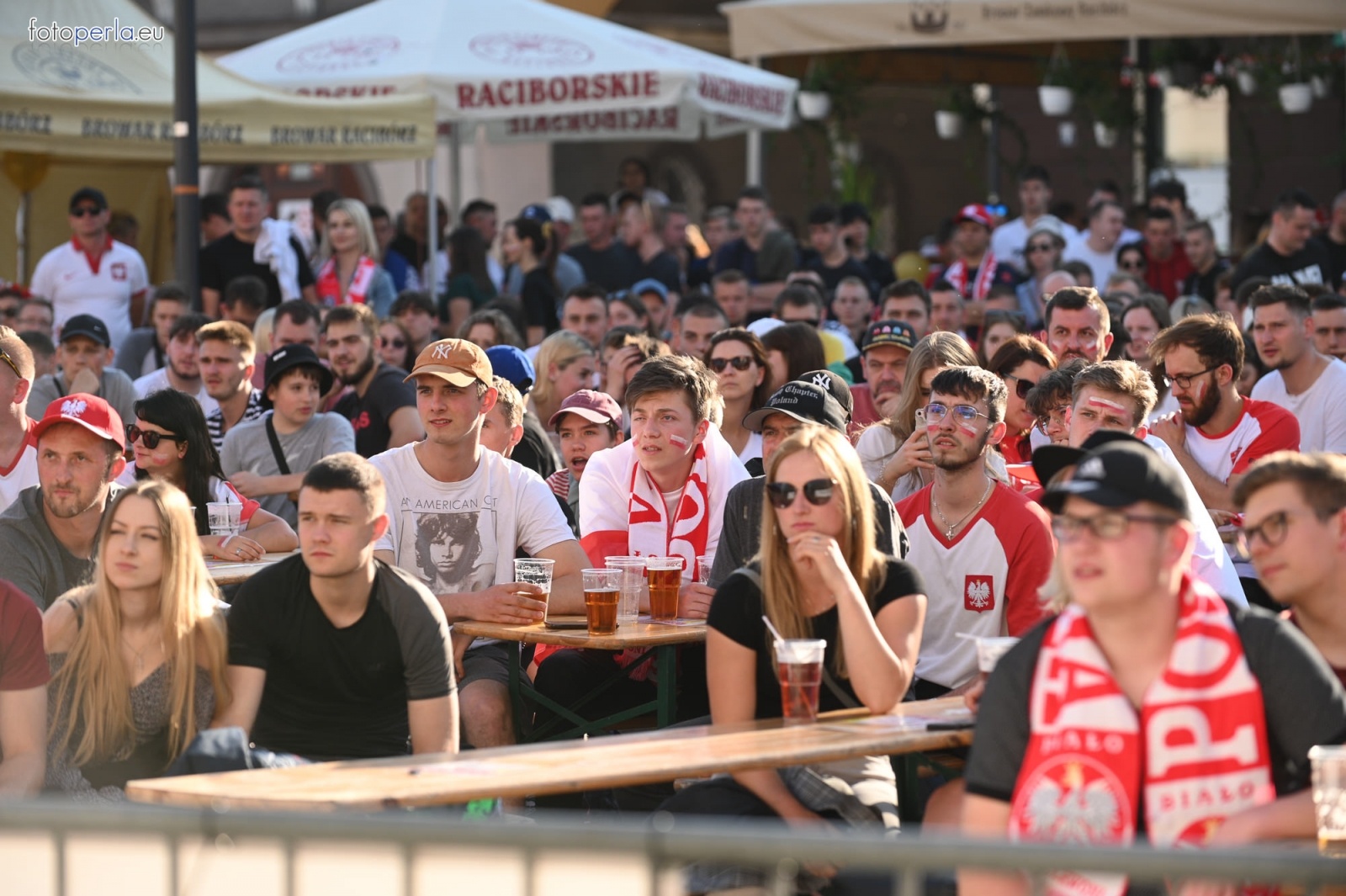 Zdjęcie w galerii na portalu naszraciborz.pl: Raciborskie strefy kibica wzorowe. O wynik nie pytajcie! [FOTO Z DRONA] wiadomości z regionu