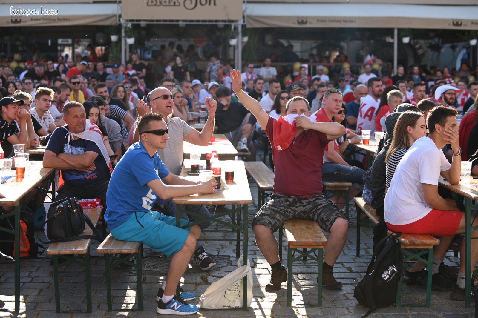 Zdjęcie w galerii na portalu naszraciborz.pl: Raciborskie strefy kibica wzorowe. O wynik nie pytajcie! [FOTO Z DRONA] wiadomości z regionu