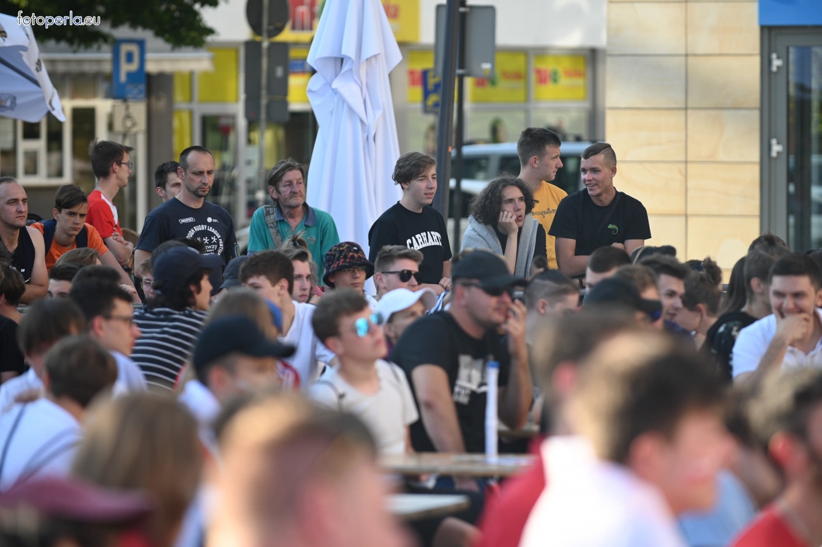 Zdjęcie w galerii na portalu naszraciborz.pl: Raciborskie strefy kibica wzorowe. O wynik nie pytajcie! [FOTO Z DRONA] wiadomości z regionu