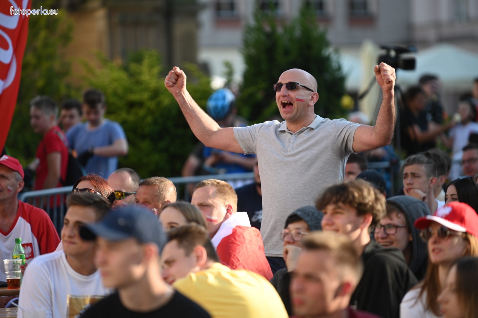 Zdjęcie w galerii na portalu naszraciborz.pl: Raciborskie strefy kibica wzorowe. O wynik nie pytajcie! [FOTO Z DRONA] wiadomości z regionu