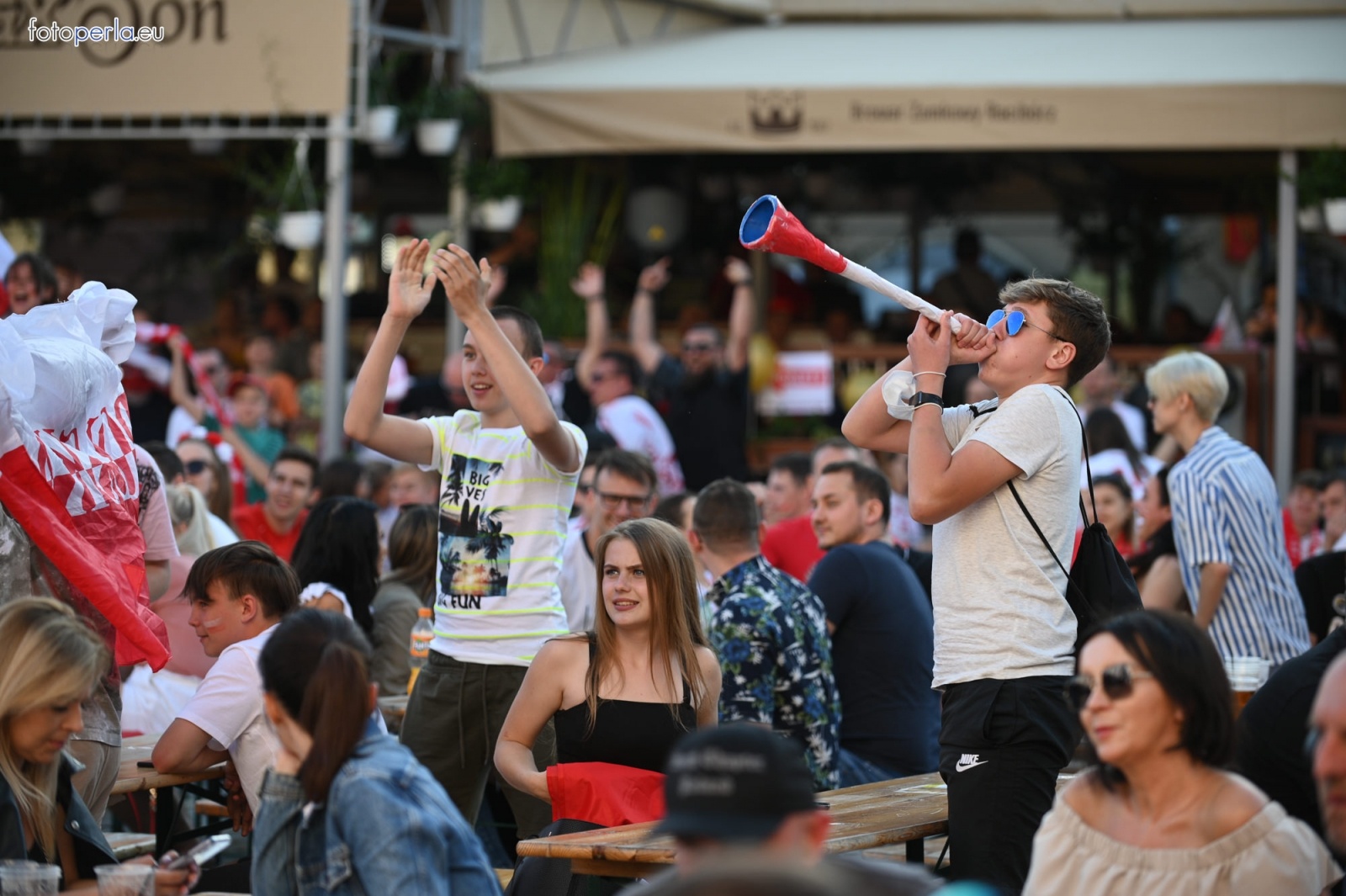 Zdjęcie w galerii na portalu naszraciborz.pl: Raciborskie strefy kibica wzorowe. O wynik nie pytajcie! [FOTO Z DRONA] wiadomości z regionu