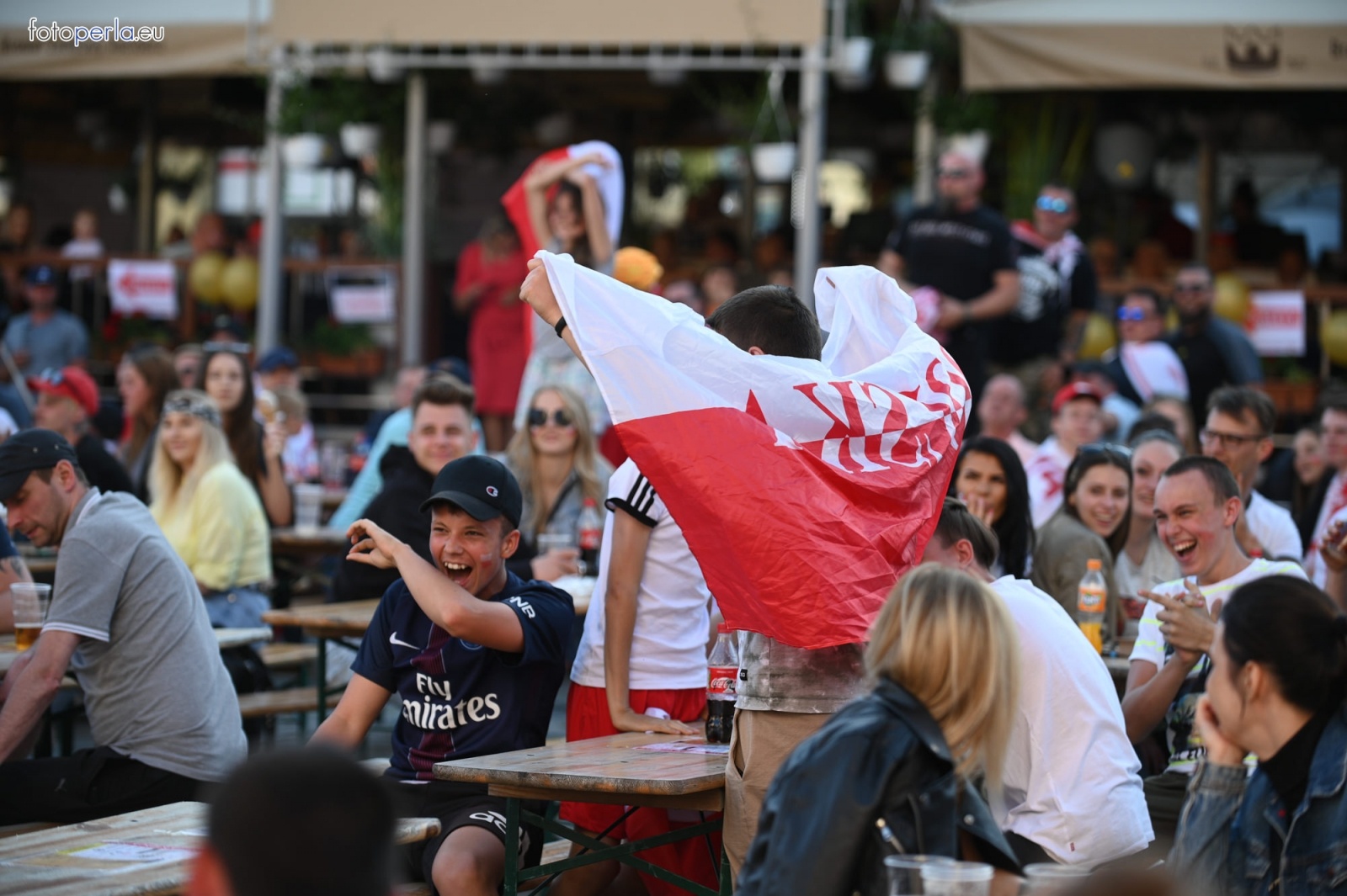 Zdjęcie w galerii na portalu naszraciborz.pl: Raciborskie strefy kibica wzorowe. O wynik nie pytajcie! [FOTO Z DRONA] wiadomości z regionu