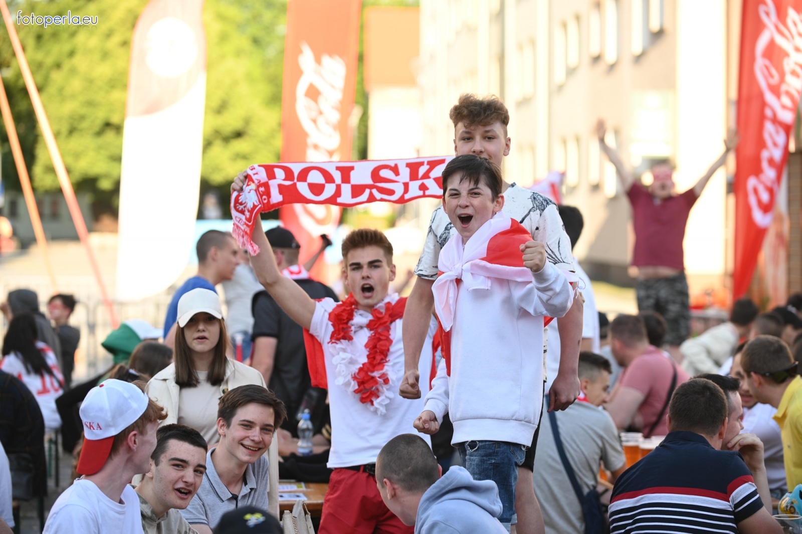 Zdjęcie w galerii na portalu naszraciborz.pl: Raciborskie strefy kibica wzorowe. O wynik nie pytajcie! [FOTO Z DRONA] wiadomości z regionu