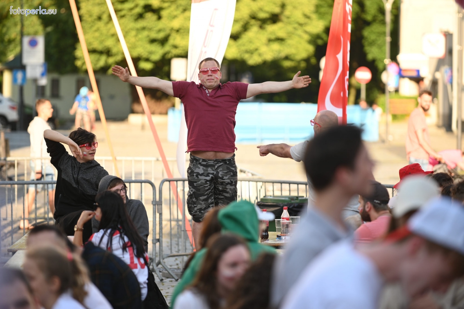 Zdjęcie w galerii na portalu naszraciborz.pl: Raciborskie strefy kibica wzorowe. O wynik nie pytajcie! [FOTO Z DRONA] wiadomości z regionu