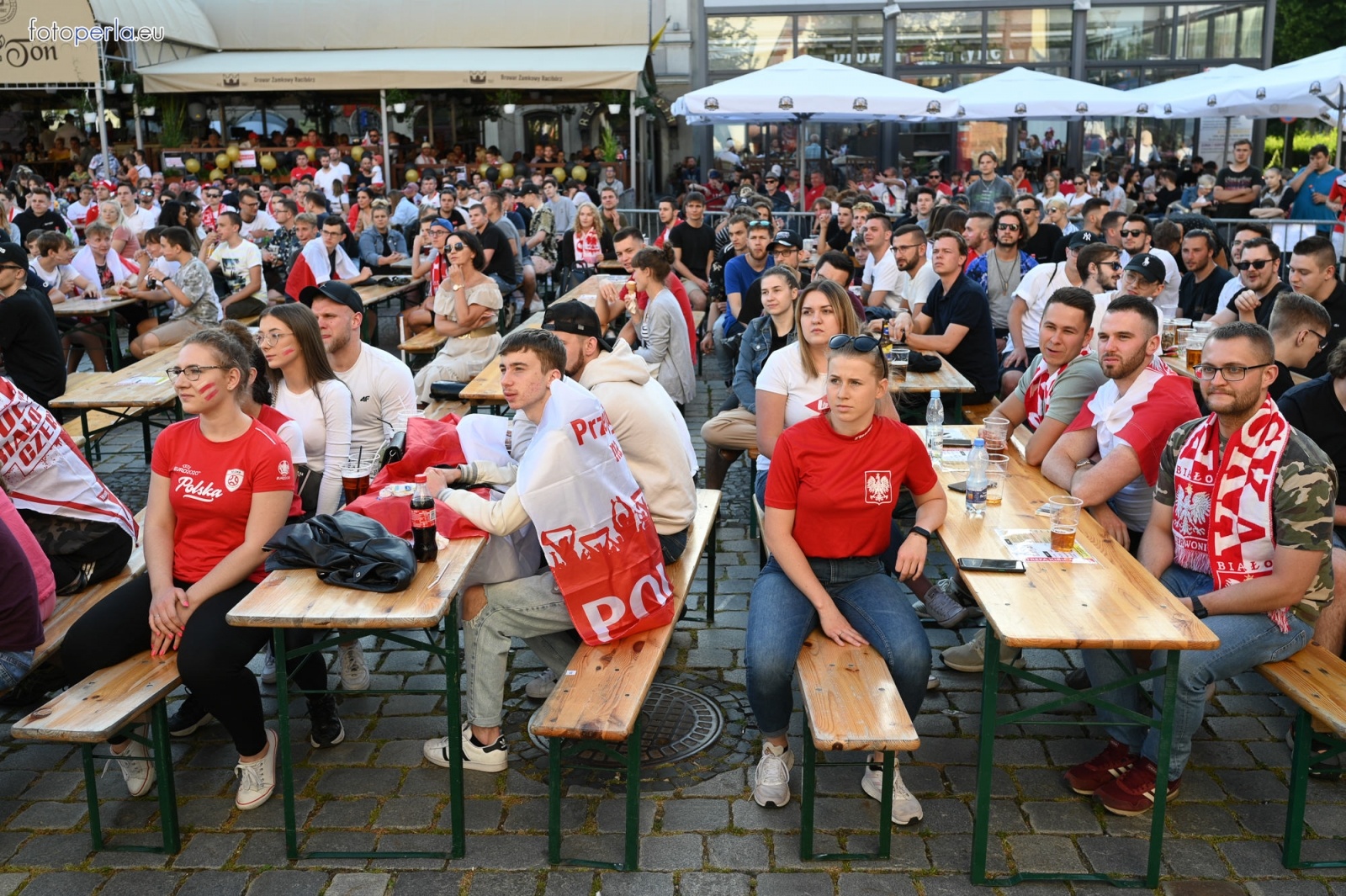 Zdjęcie w galerii na portalu naszraciborz.pl: Raciborskie strefy kibica wzorowe. O wynik nie pytajcie! [FOTO Z DRONA] wiadomości z regionu