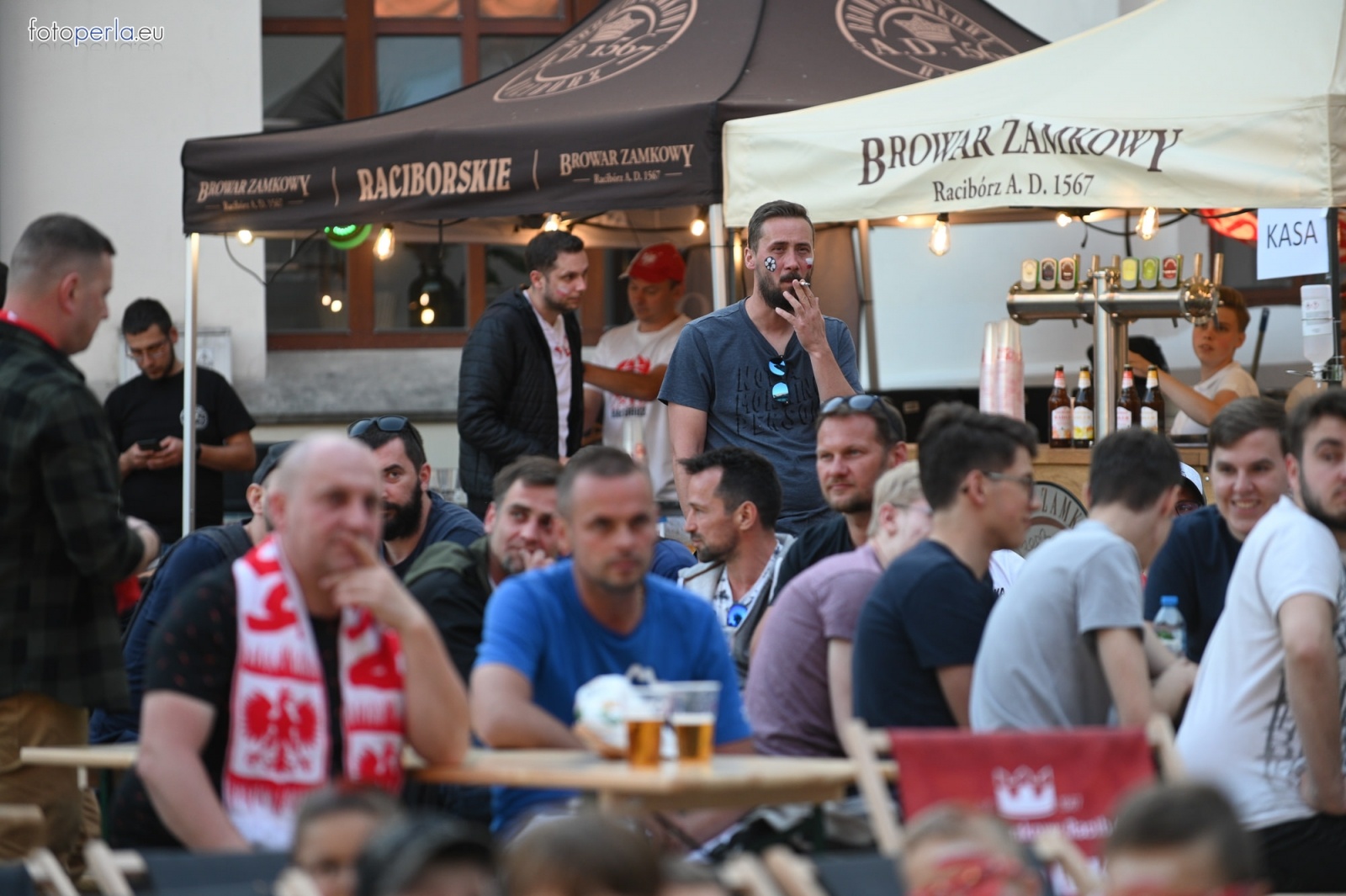 Zdjęcie w galerii na portalu naszraciborz.pl: Raciborskie strefy kibica wzorowe. O wynik nie pytajcie! [FOTO Z DRONA] wiadomości z regionu