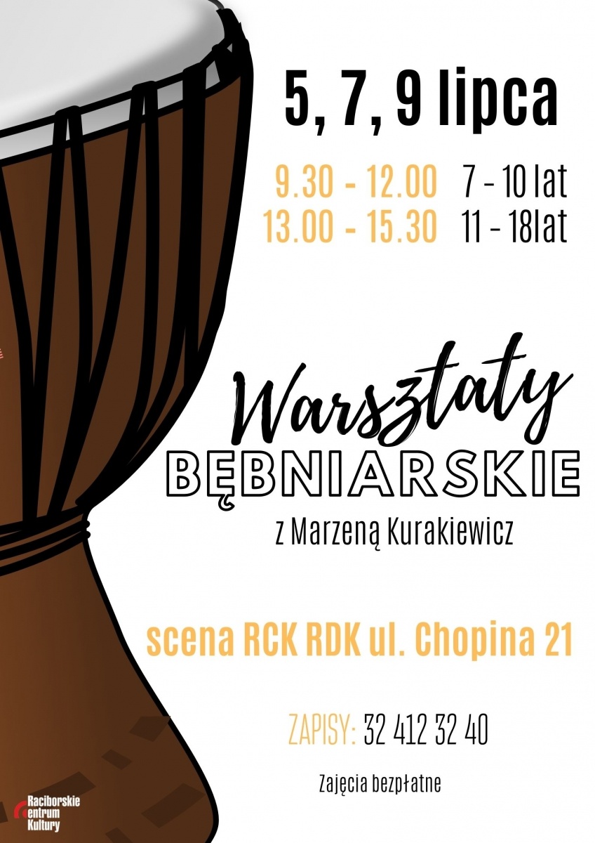 Zdjęcie w galerii na portalu naszraciborz.pl: Ruszyły zapisy na warsztaty letnie z RCK! wiadomości z regionu