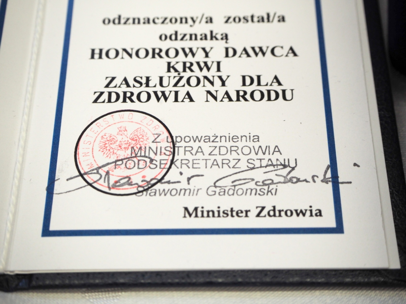 Zdjęcie w galerii na portalu naszraciborz.pl: Światowy Dzień Krwiodawcy. Honorowi dawcy odebrali odznaczenia wiadomości z regionu