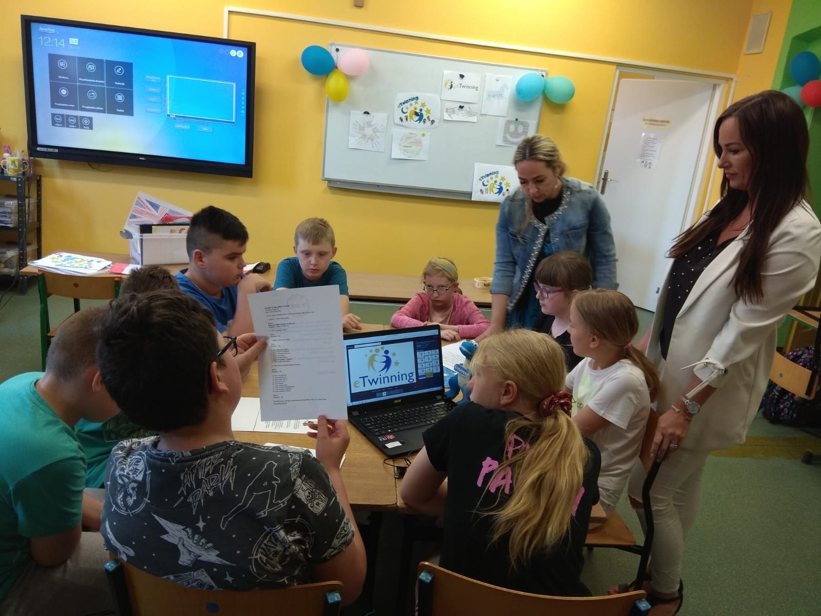 Zdjęcie w galerii na portalu naszraciborz.pl: Tydzień z eTwinningiem w ZSP w Brzeźnicy wiadomości z regionu