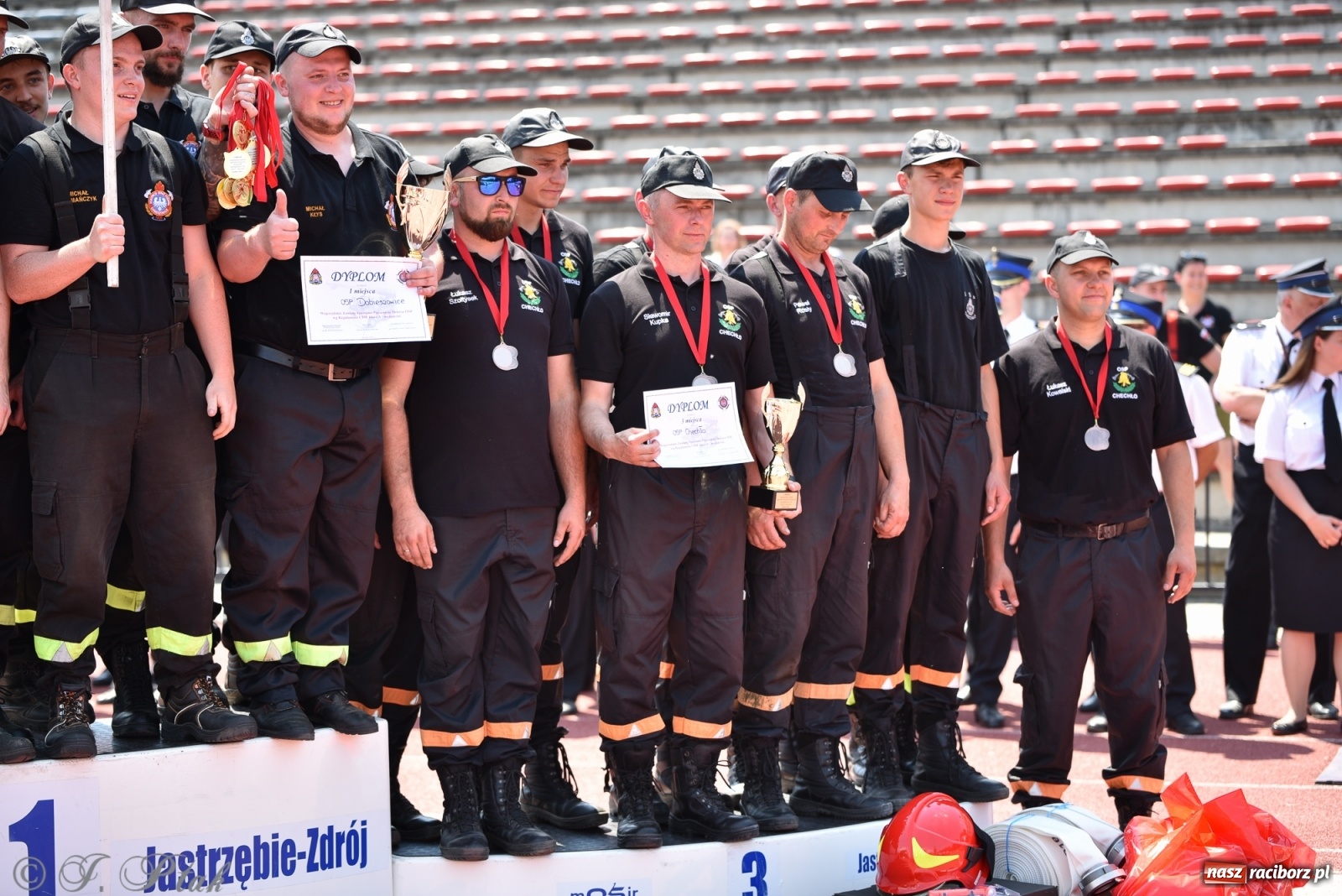 Zdjęcie w galerii na portalu naszraciborz.pl: OSP Samborowice wygrały na zawodach wojewódzkich CTIF w Raciborzu wiadomości z regionu