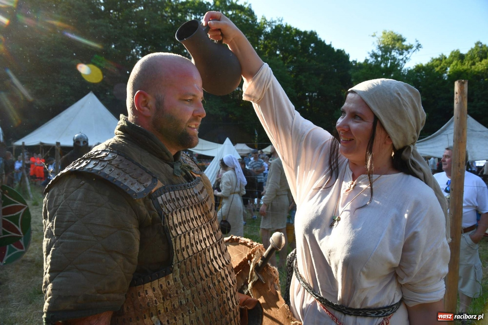 Zdjęcie w galerii na portalu naszraciborz.pl: Wielka bitwa wojów pod raciborskim grodem [WIDEO] wiadomości z regionu