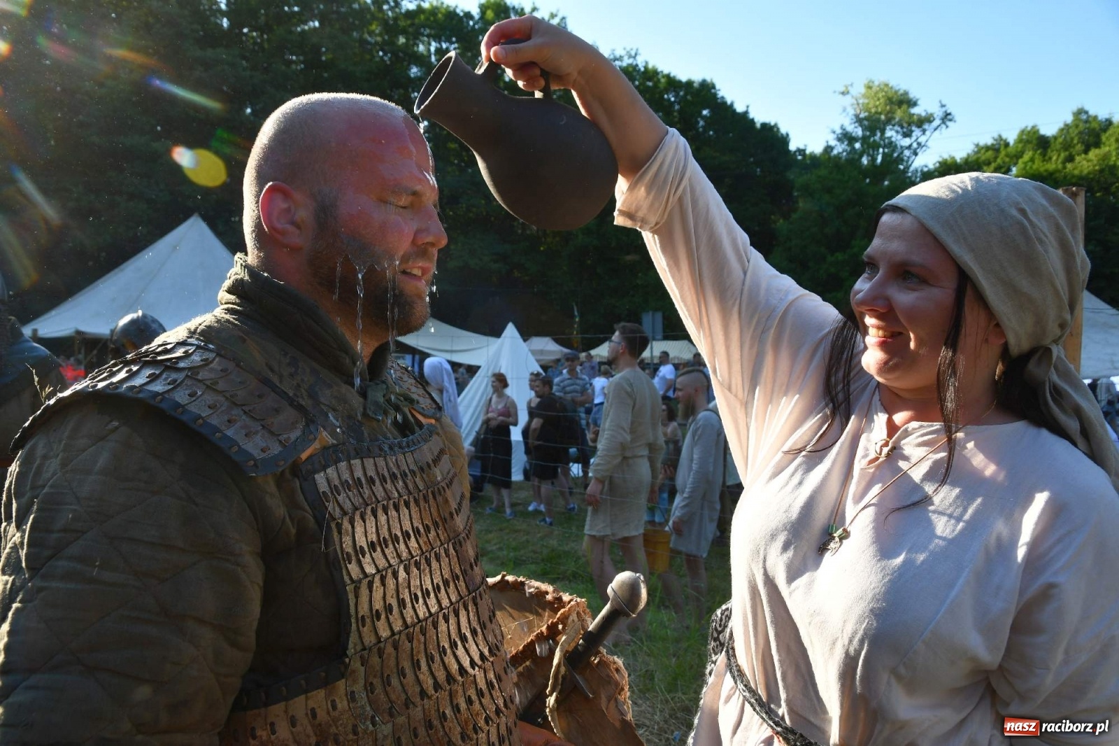 Zdjęcie w galerii na portalu naszraciborz.pl: Wielka bitwa wojów pod raciborskim grodem [WIDEO] wiadomości z regionu