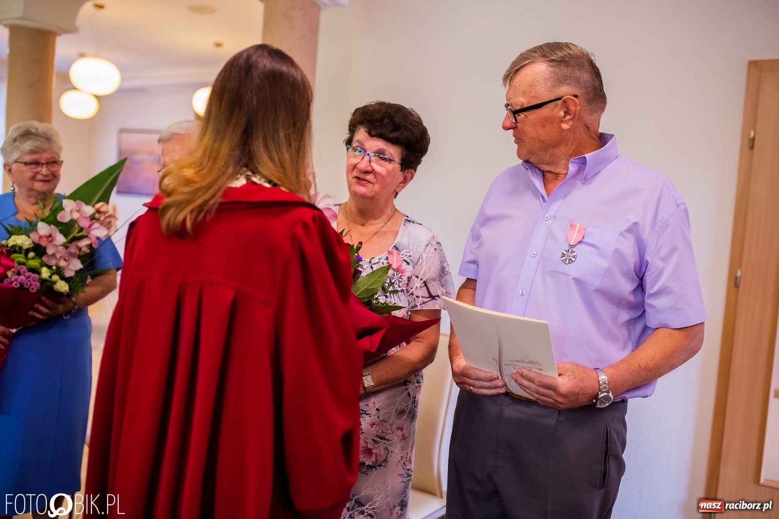 Zdjęcie w galerii na portalu naszraciborz.pl: Pół wieku razem. Złote Gody w raciborskim USC [FOTO i WIDEO] wiadomości z regionu