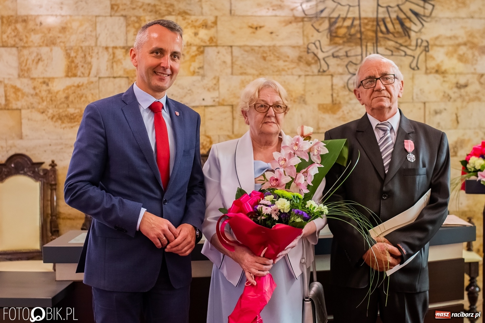 Zdjęcie w galerii na portalu naszraciborz.pl: Pół wieku razem. Złote Gody w raciborskim USC [FOTO i WIDEO] wiadomości z regionu