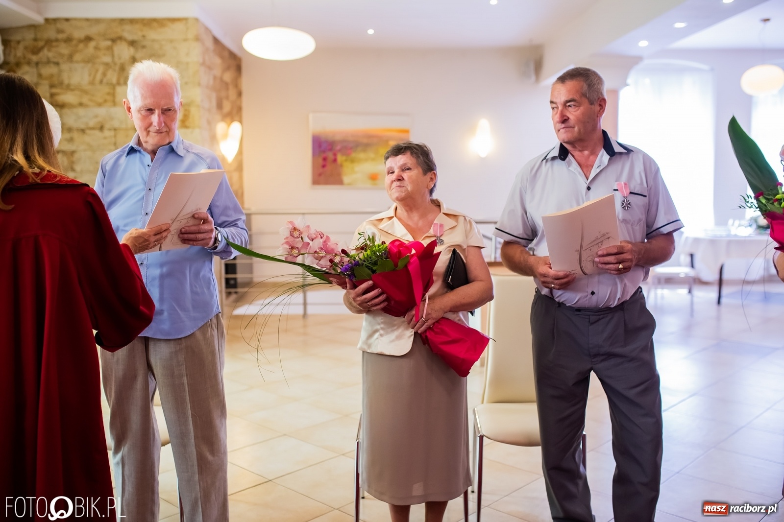 Zdjęcie w galerii na portalu naszraciborz.pl: Pół wieku razem. Złote Gody w raciborskim USC [FOTO i WIDEO] wiadomości z regionu