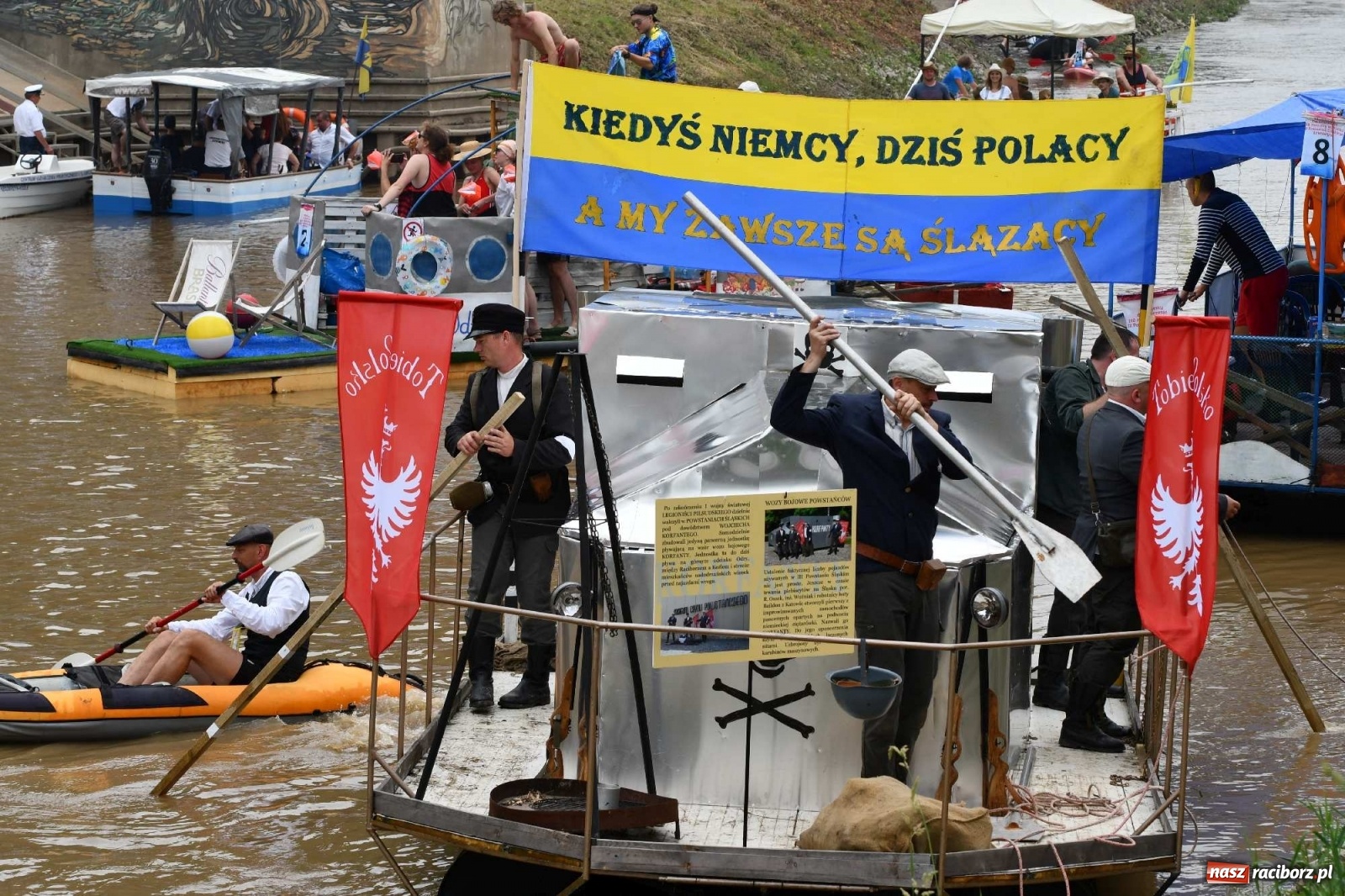 Zdjęcie w galerii na portalu naszraciborz.pl: Ahoj przygodo! Trzydzieści pływadeł ruszyło do Kędzierzyna-Koźla wiadomości z regionu