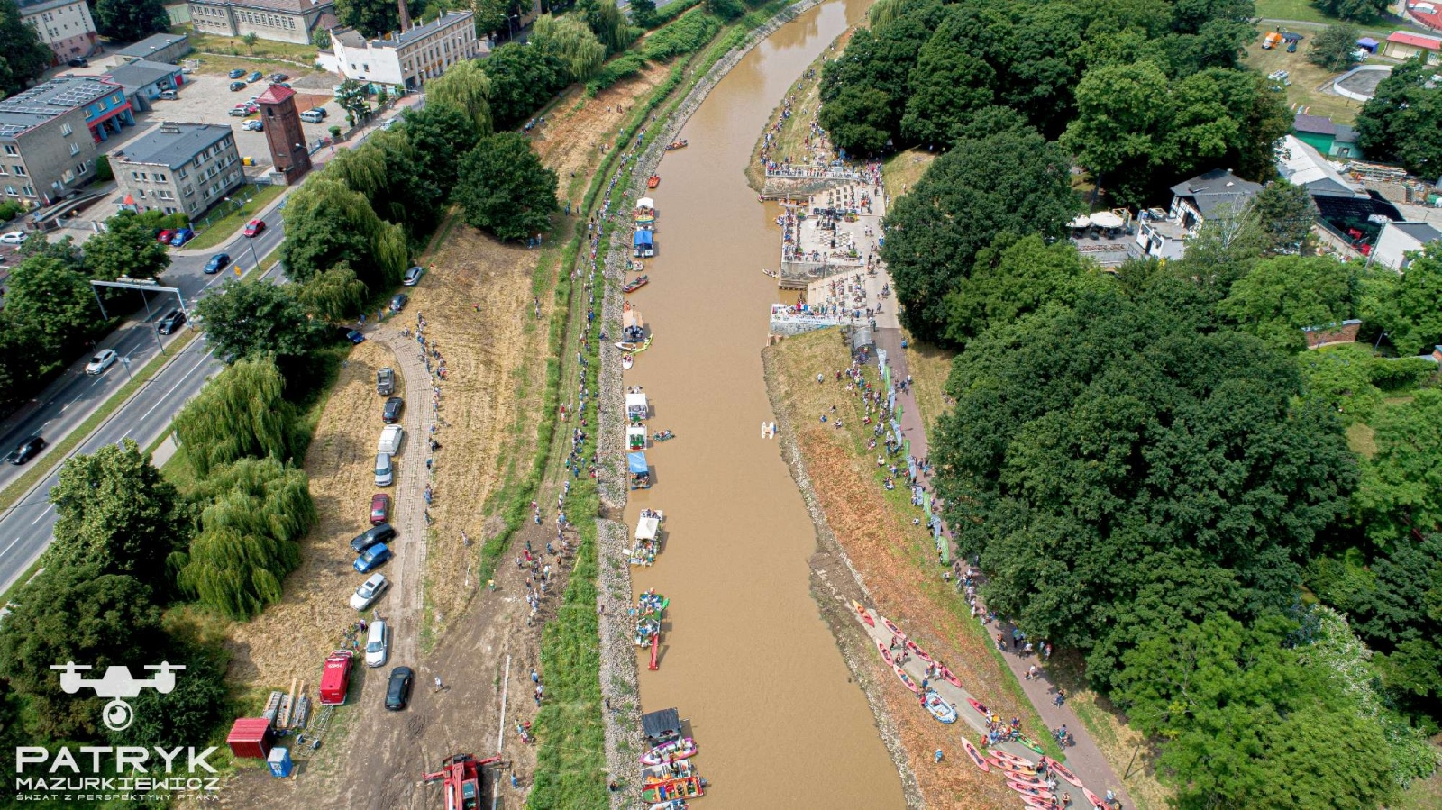 Zdjęcie w galerii na portalu naszraciborz.pl: Pływadło 2021. Tak to wyglądało z lotu ptaka [FOTO] wiadomości z regionu